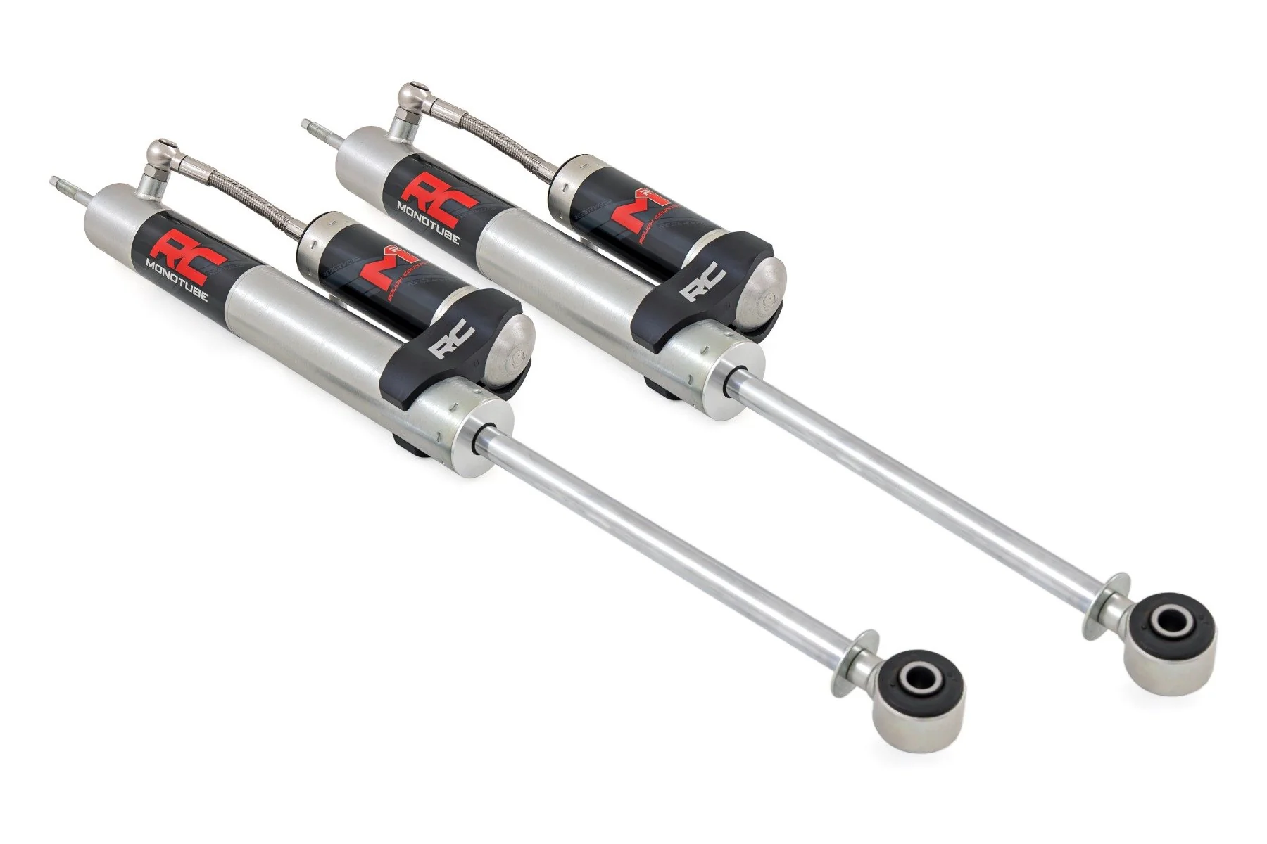 Rough Country M1R Monotube Front Shocks | 5-7" | for Jeep Wrangler JK/Wrangler Unlimited (2007-2018) 770812RES_B