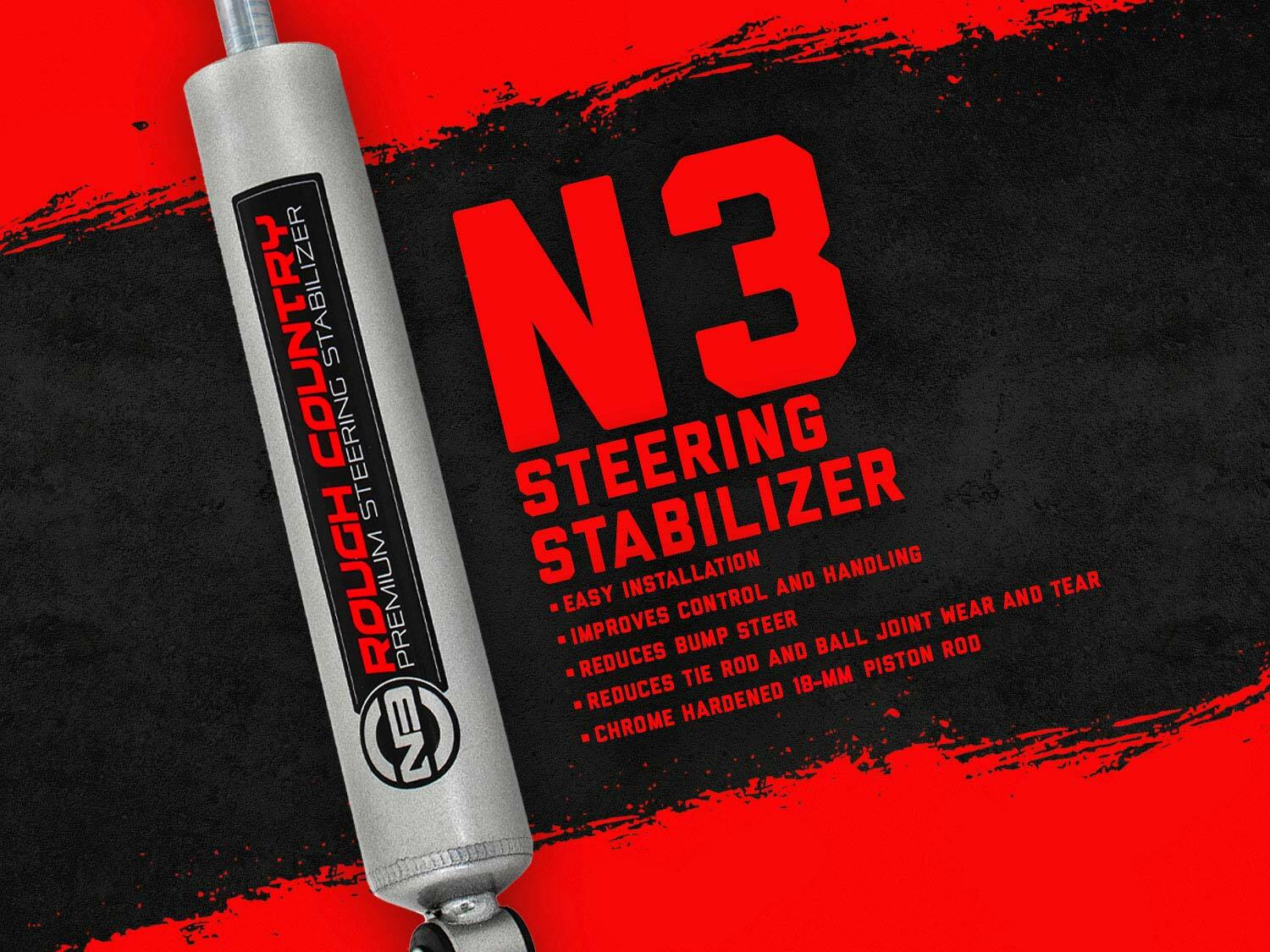 Rough Country N3 Steering Stabilizer Ford Bronco/F-100/F-150 4WD 1970-1979 8733430 - Image 2