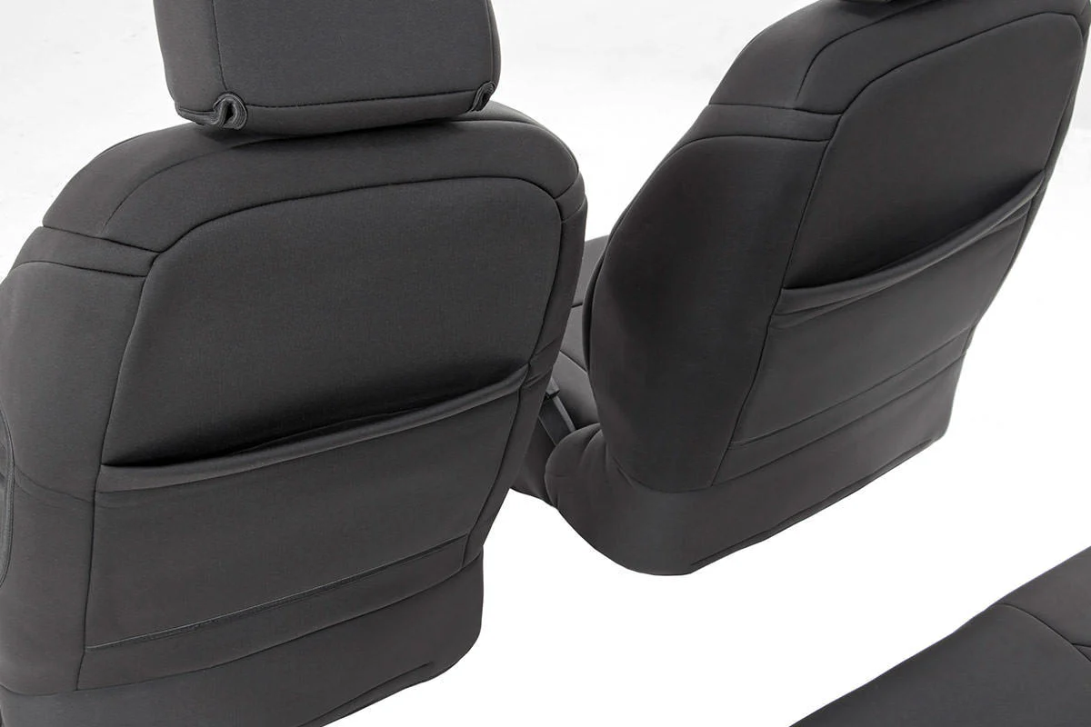 Rough Country Neo Seat Cover F NeoR Combo BLK 13-18 Wrangler JK Unlimited 91004 - Image 3
