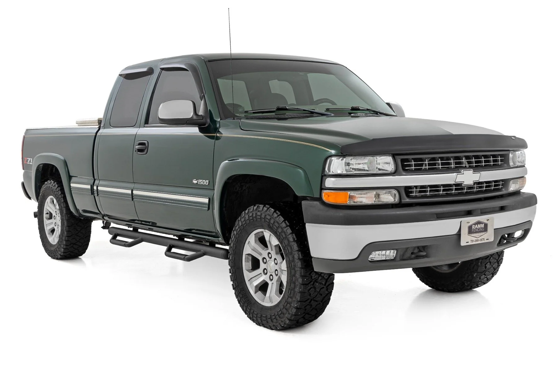 Rough Country Nerf Steps | Cab Length | Chevy/GMC 1500 2WD/4WD (99-06 & Classic) RCC9989QCB - Image 2