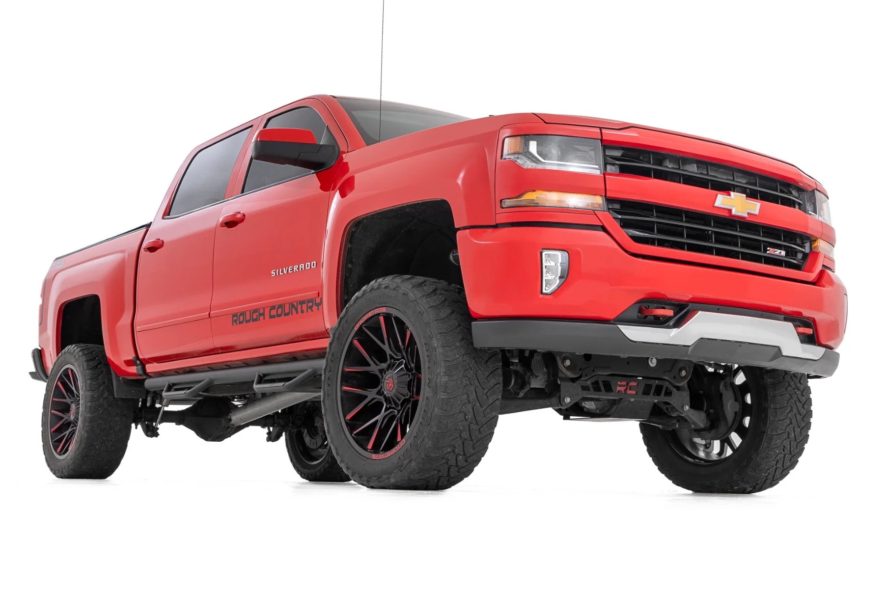 Rough Country Nerf Steps Cab Length Crew Cab Chevy/GMC 1500 14-18 & Classic RCC1489CCB - Image 2