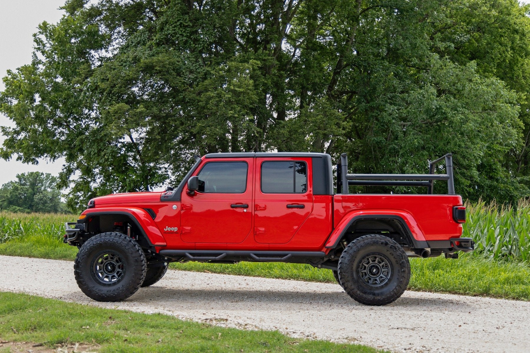 Rough Country Nerf Steps | Cab Length | Crew Cab | for Jeep Gladiator JT 20-24 RCJ1980TB - Image 6