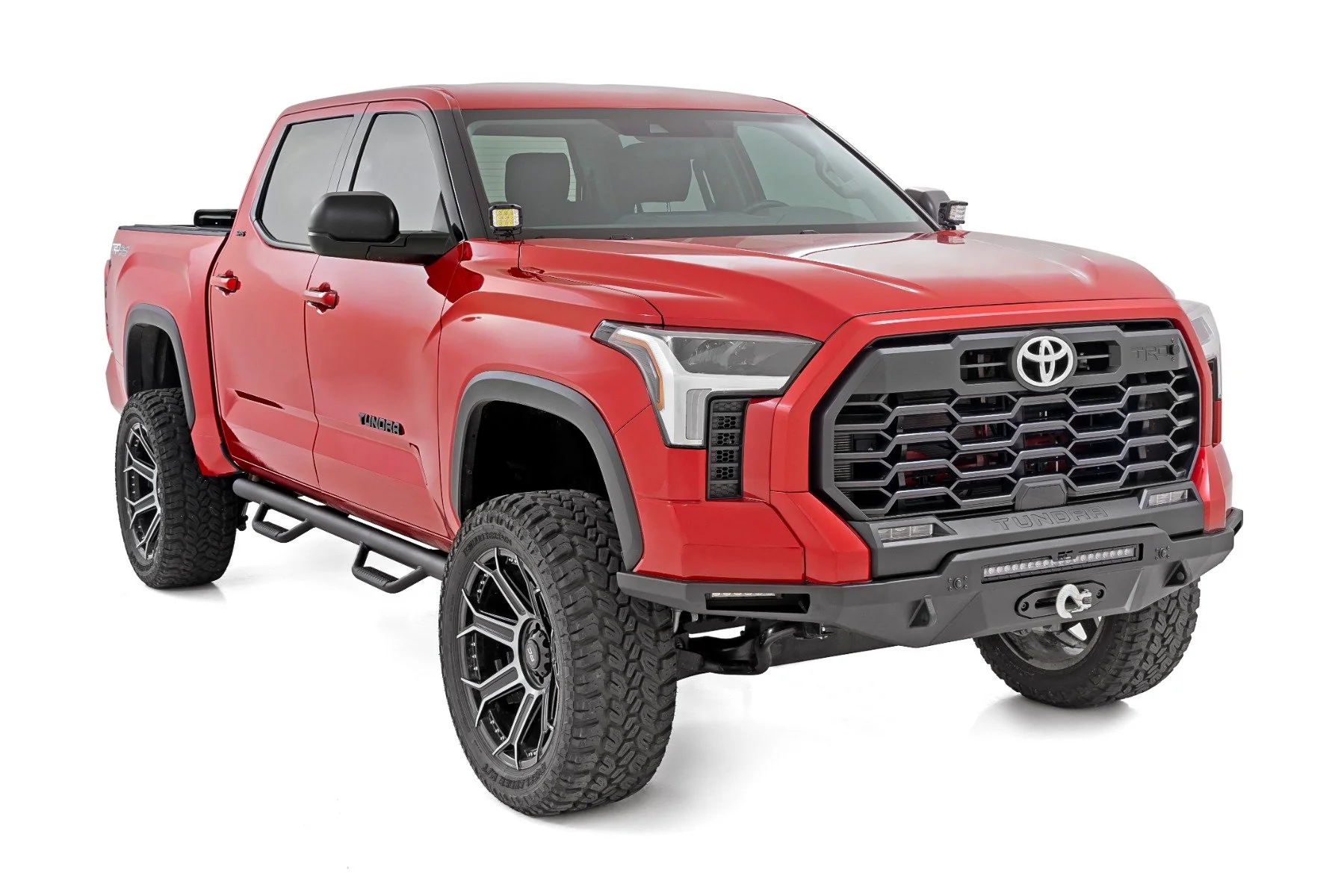 Rough Country Nerf Steps | Cab Length | Crew Max | for Toyota Tundra 2WD/4WD (2022-2025) 72002B - Image 2