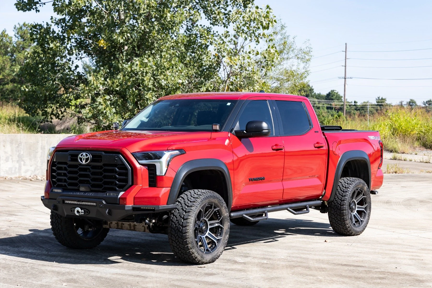 Rough Country Nerf Steps | Cab Length | Crew Max | for Toyota Tundra 2WD/4WD (2022-2025) 72002B - Image 6