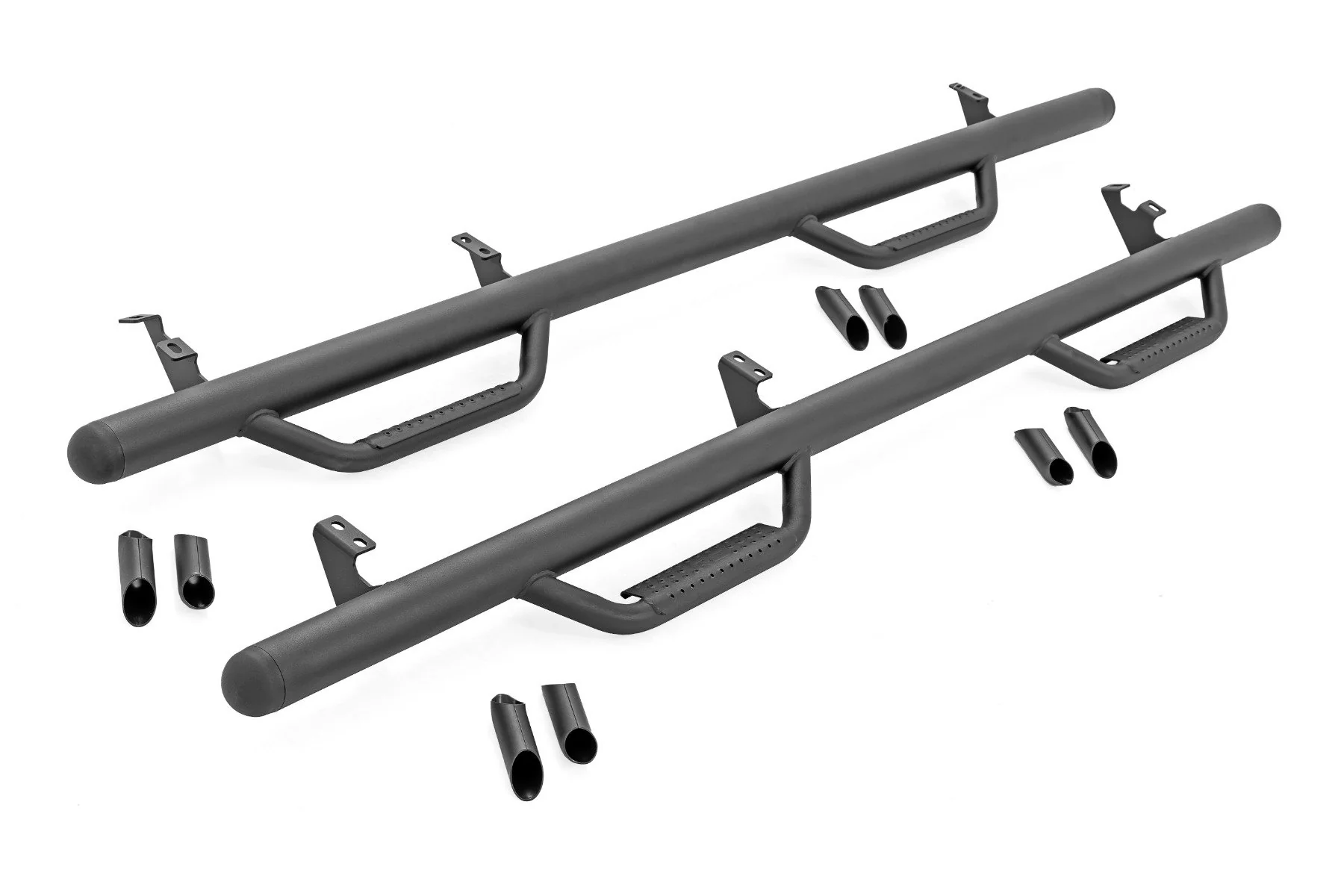 Rough Country Nerf Steps | Cab Length | CrewMax | 5'7" Bed | for Toyota Tundra 2WD/4WD (07-21) RCT0786CCB - Image 3