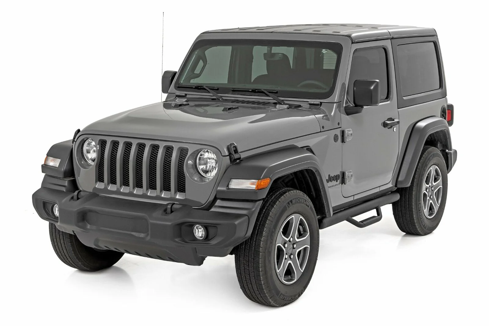 Rough Country Nerf Steps | Full Length | 2 Door | for Jeep Wrangler JL 4WD 18-25 J1846B - Image 4