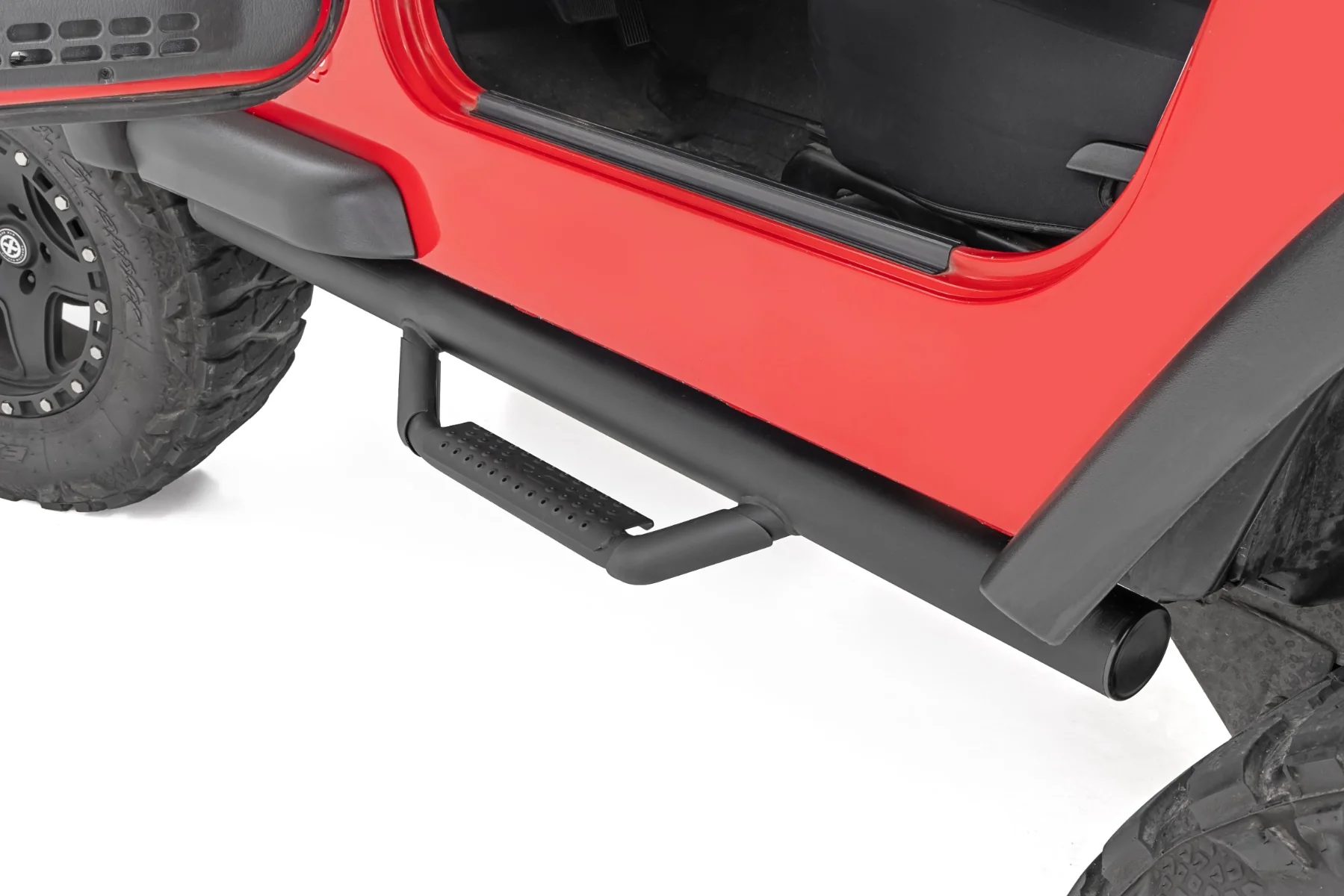 Rough Country Nerf Steps Full Length Jeep Wrangler TJ 4WD 1997-2006 RC RCJ9746A