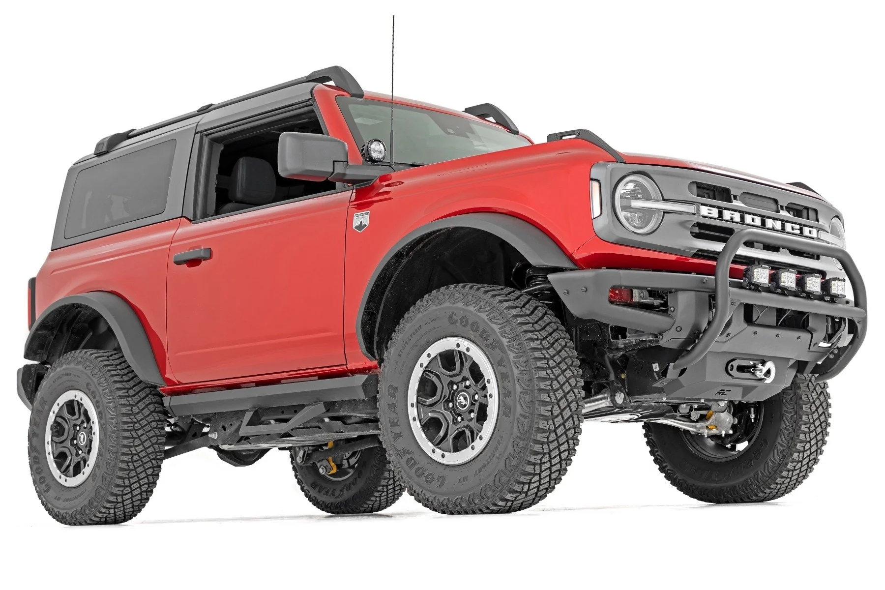 Rough Country Nudge Bar 20" BLK DRL LED OE Modular Steel Ford Bronco 21-22 51102 - Image 4