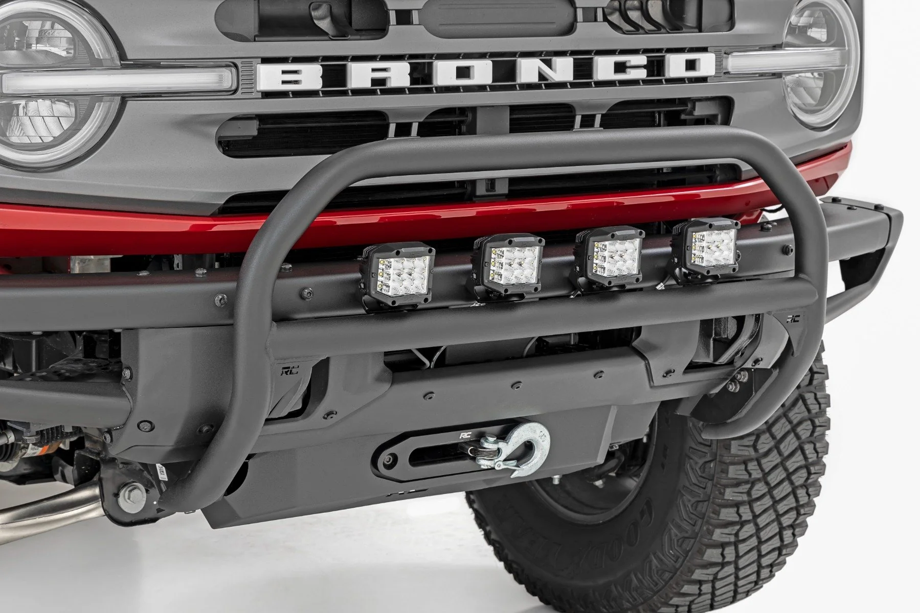 Rough Country Nudge Bar 20" Chrome LED OE Modular Steel Ford Bronco 21-22 51103 - Image 2