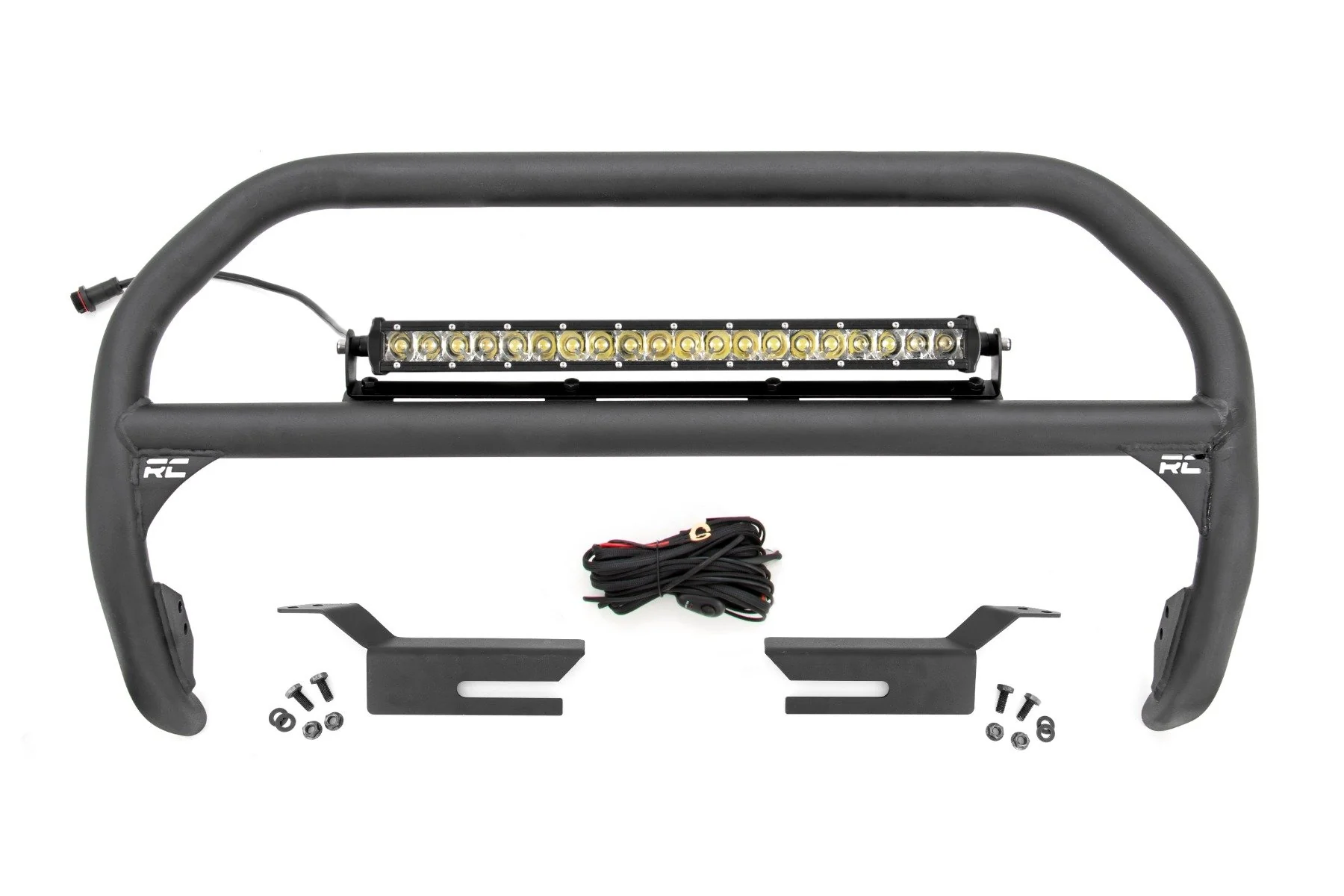 Rough Country Nudge Bar 20 IN Chrome Single Row LED Ford Bronco 4WD 2021 51048