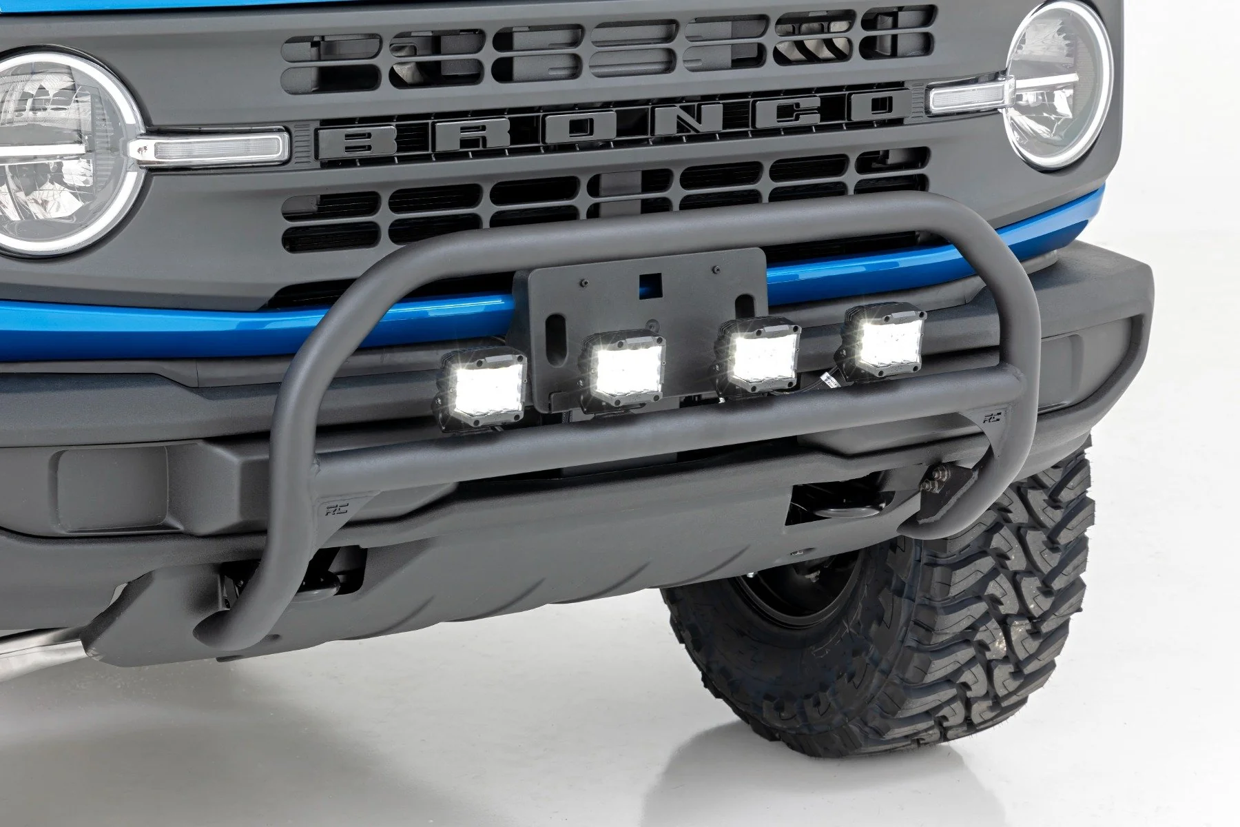 Rough Country Nudge Bar 20 IN Chrome Single Row LED Ford Bronco 4WD 2021 51048 - Image 2