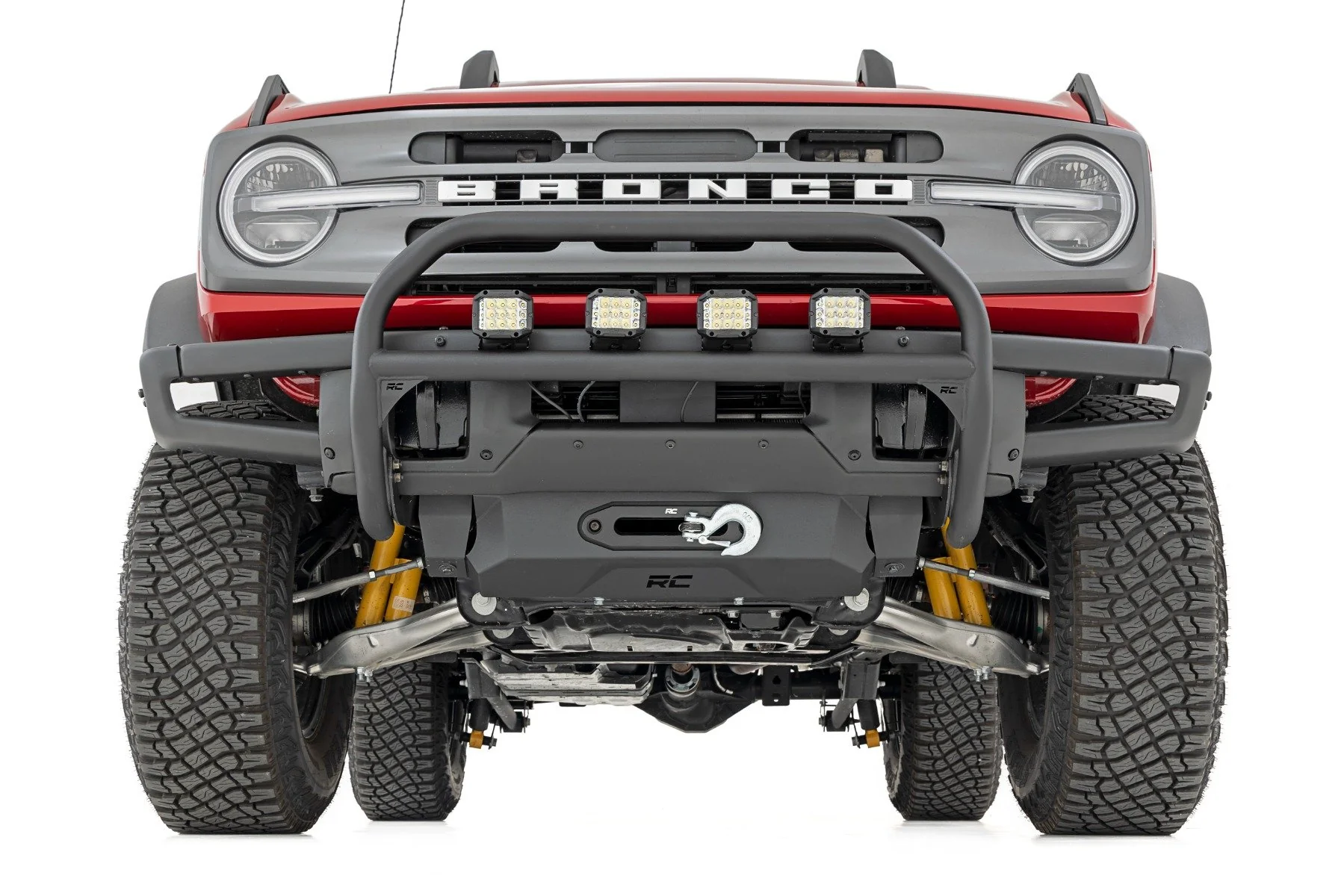 Rough Country Nudge Bar 3" Wide Angle Led OE Modular Steel Ford Bronco 21-22 51105 - Image 5