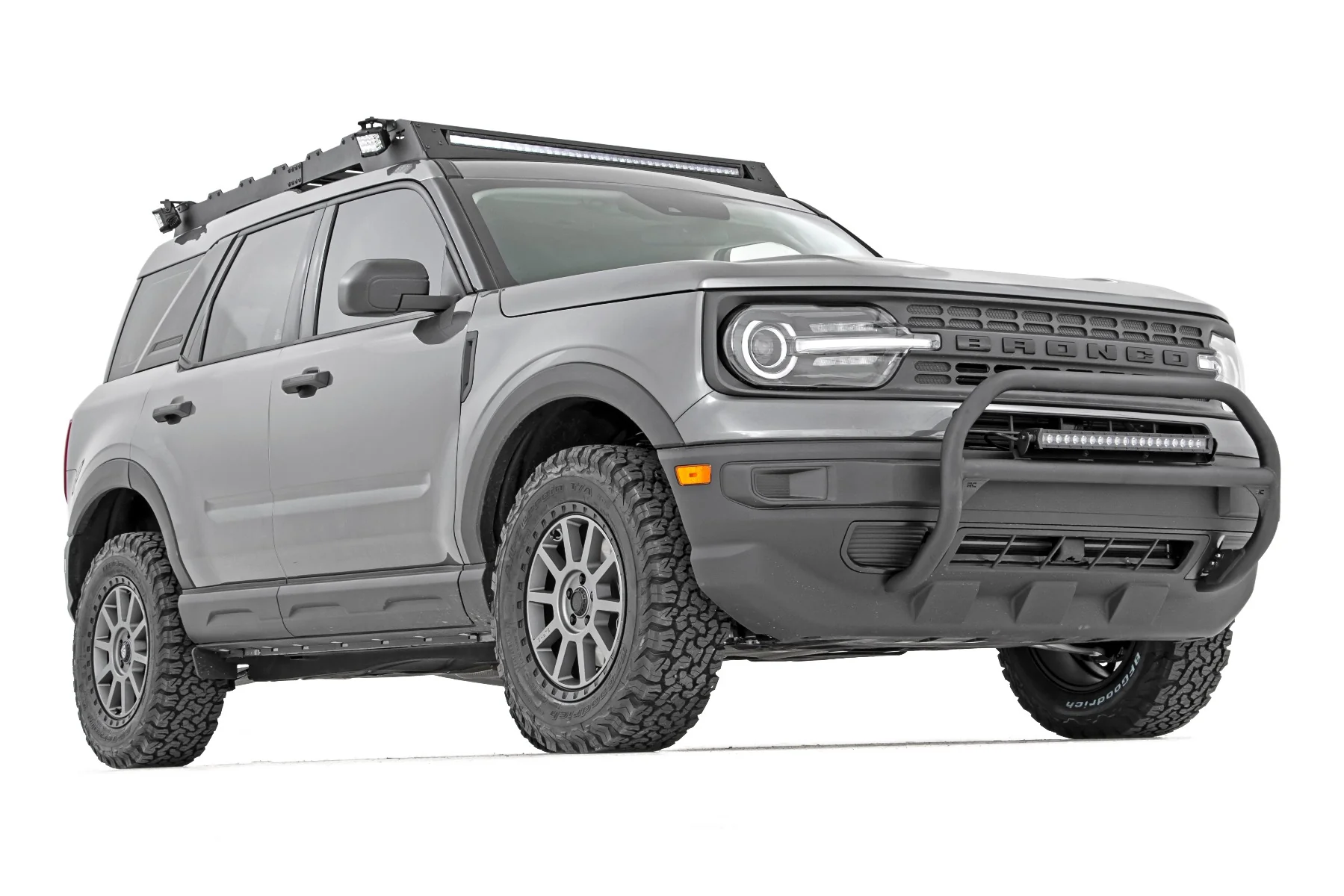 Rough Country Nudge Bar w/Chrome Series LED 2021 Ford Bronco Sport 51043 - Image 5