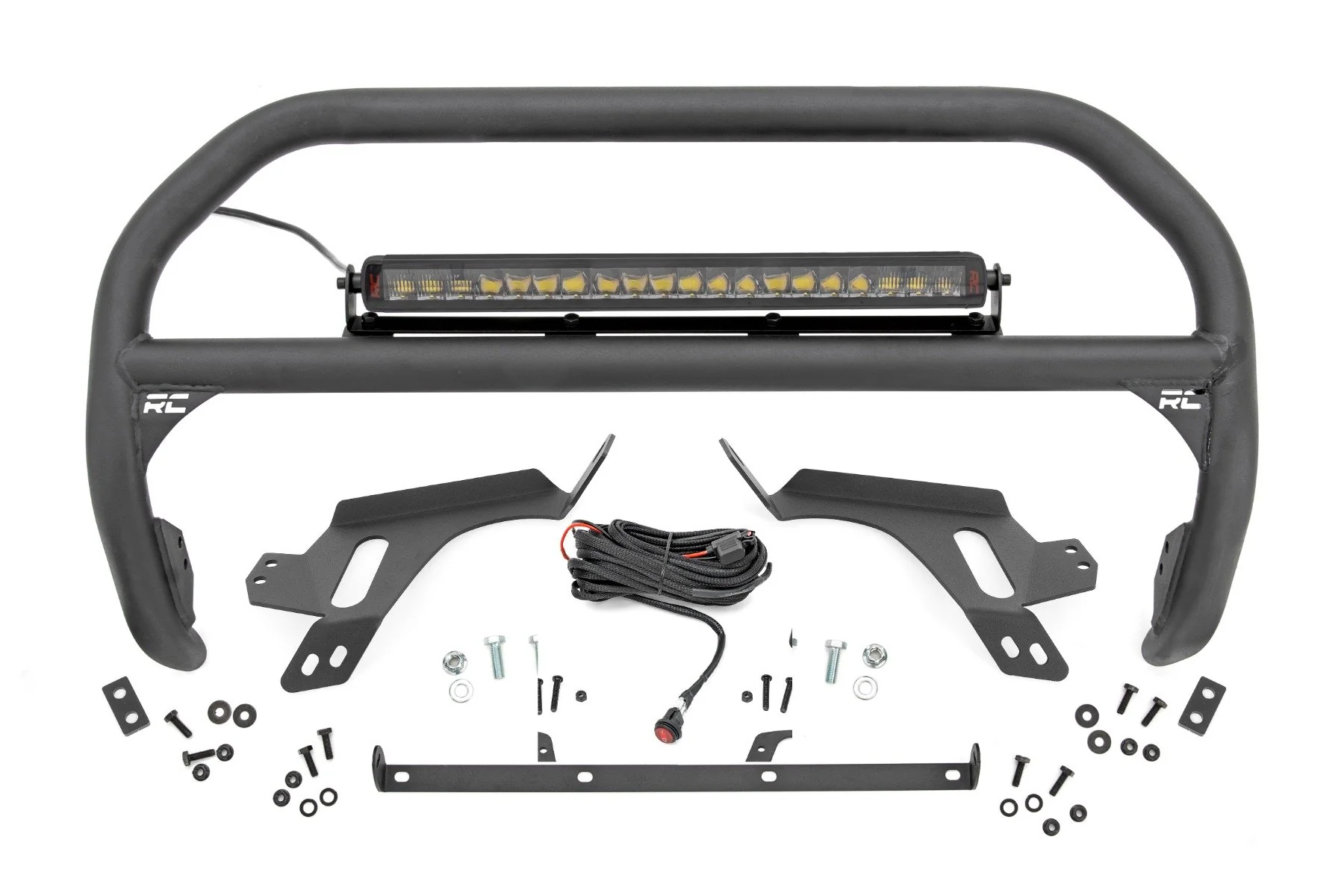 Rough Country Nudge Bar w/ Tow Hooks Spectrum LED for Ford Bronco Sport (21-24) 51157
