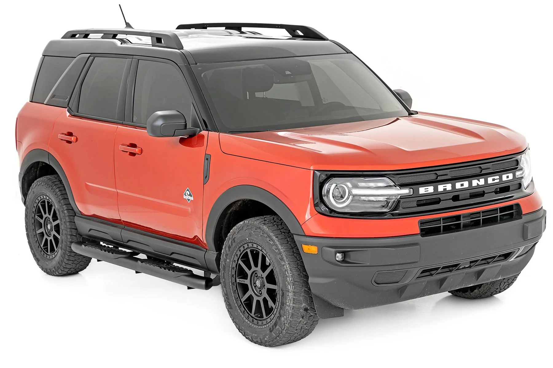 Rough Country Oval Nerf Step Black Ford Bronco Sport (2021) 21006 - Image 2