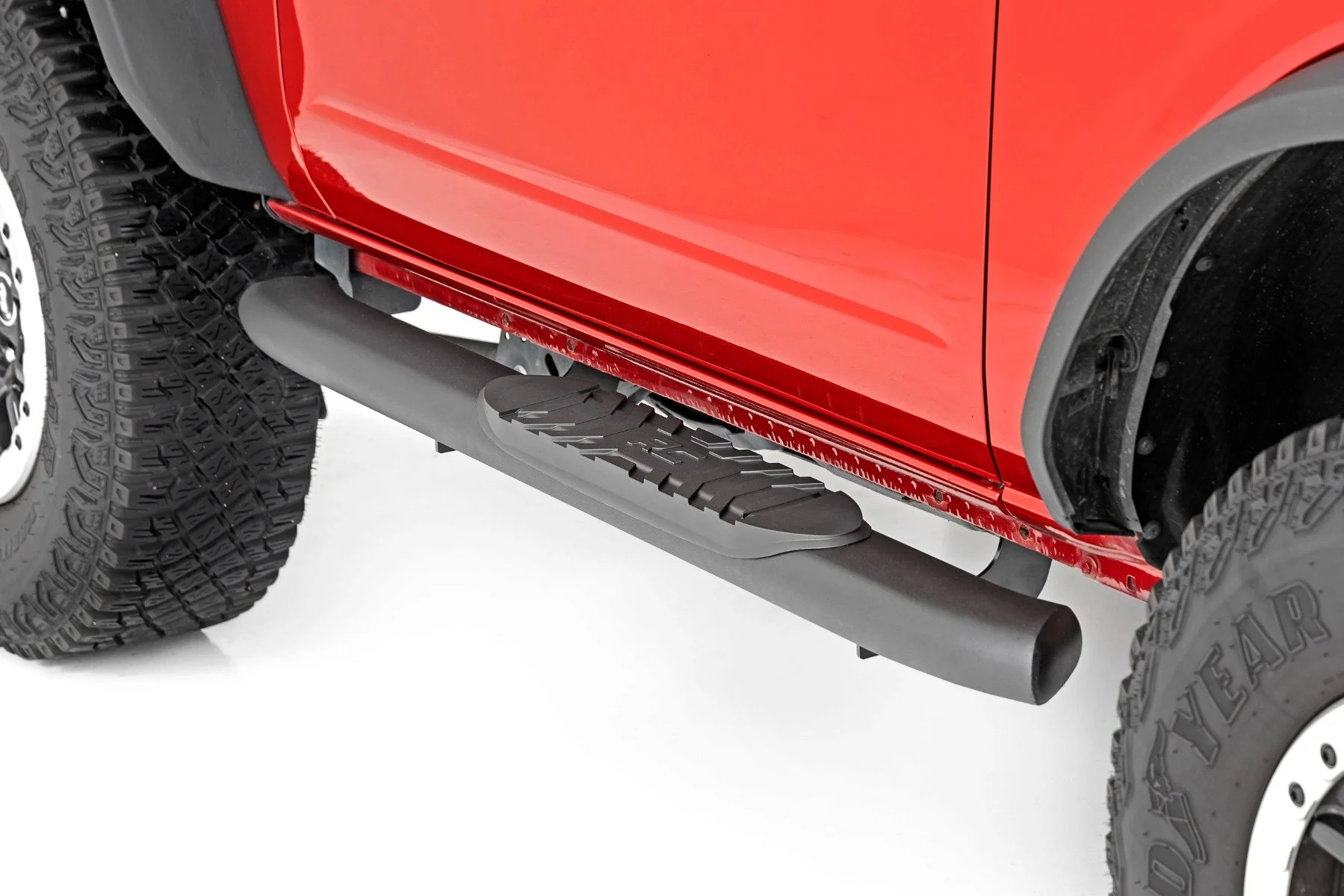 Rough Country Oval Nerf Steps 2-Door Black Ford Bronco 4WD 2021-2022 21012 - Image 4