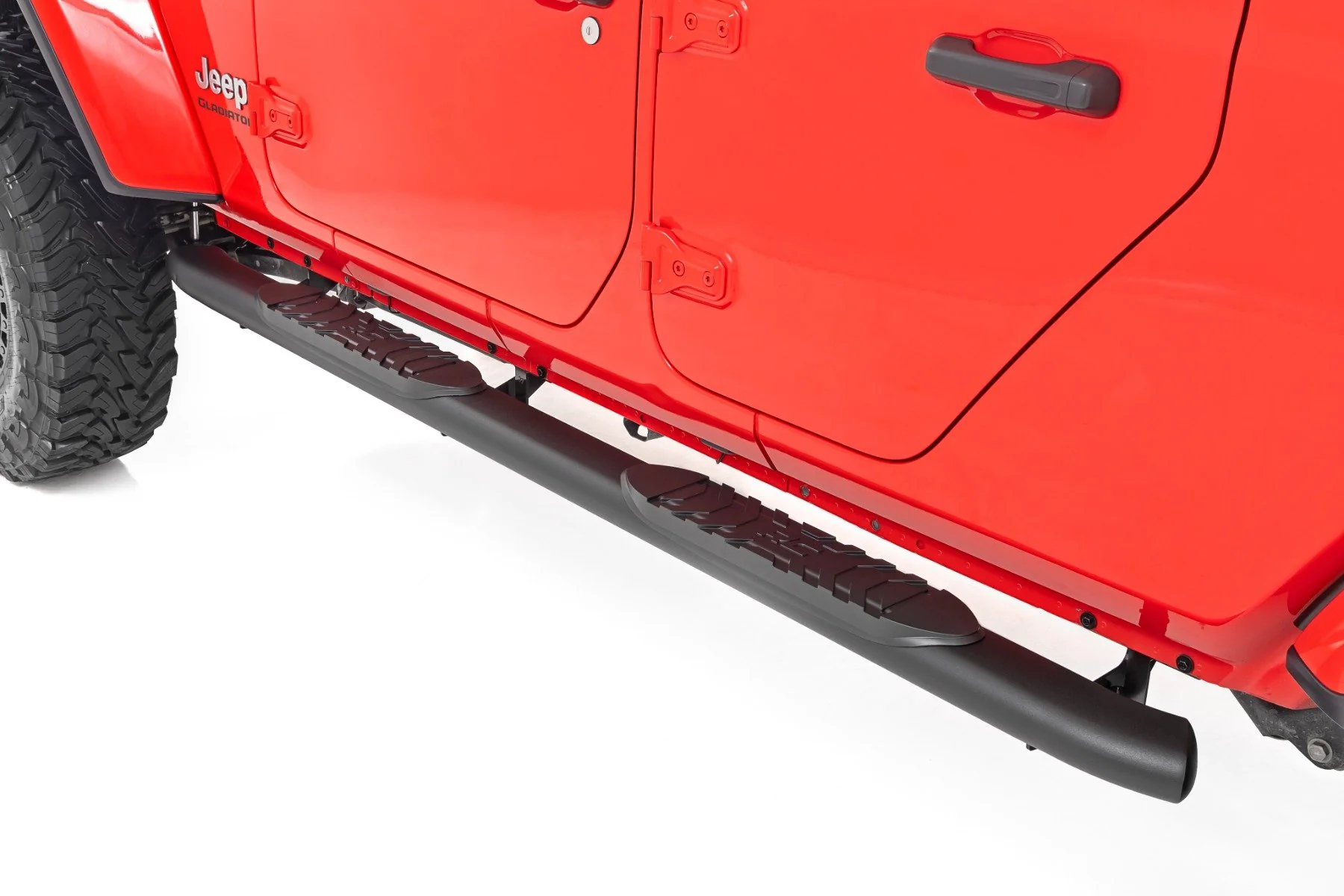 Rough Country Oval Nerf Steps Black Jeep Gladiator JT 20-23 21015