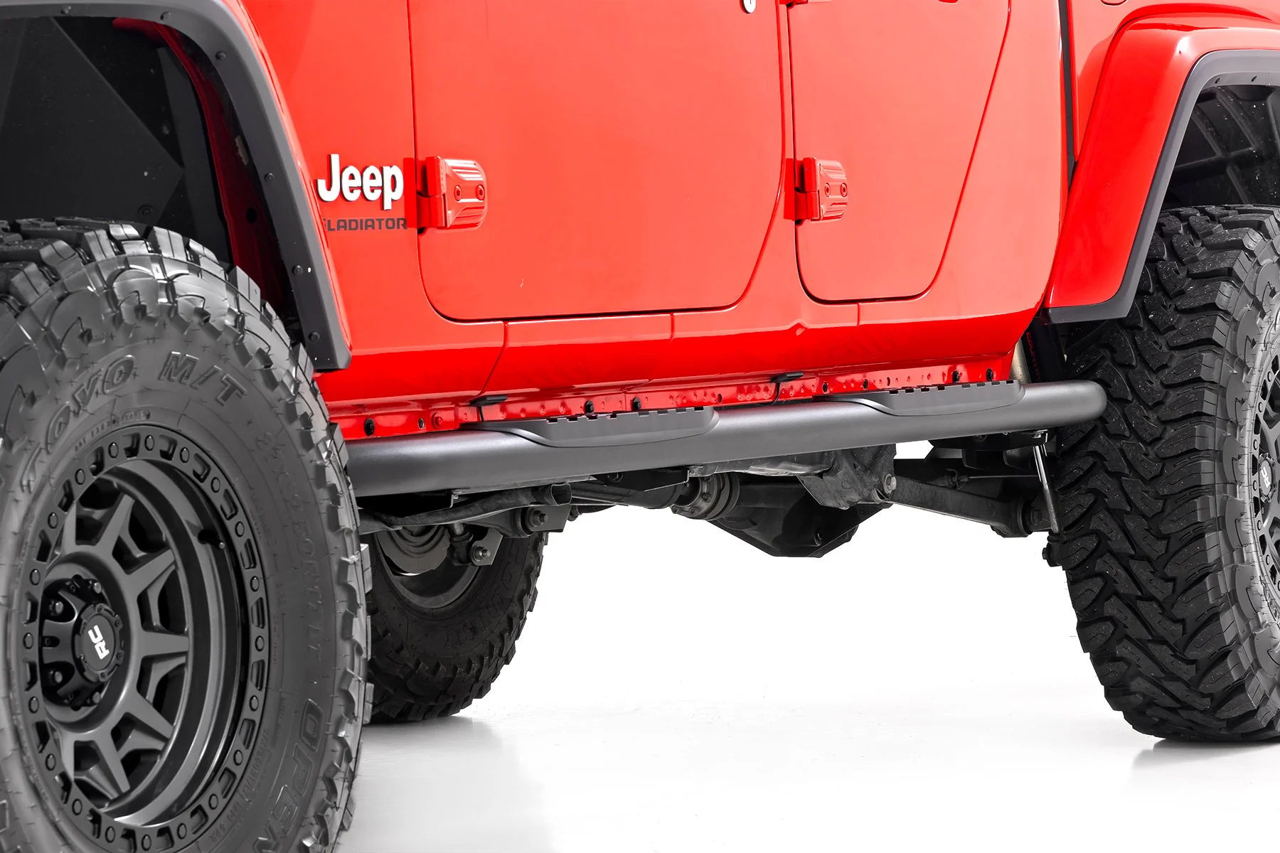 Rough Country Oval Nerf Steps Black Jeep Gladiator JT 20-23 21015 - Image 2