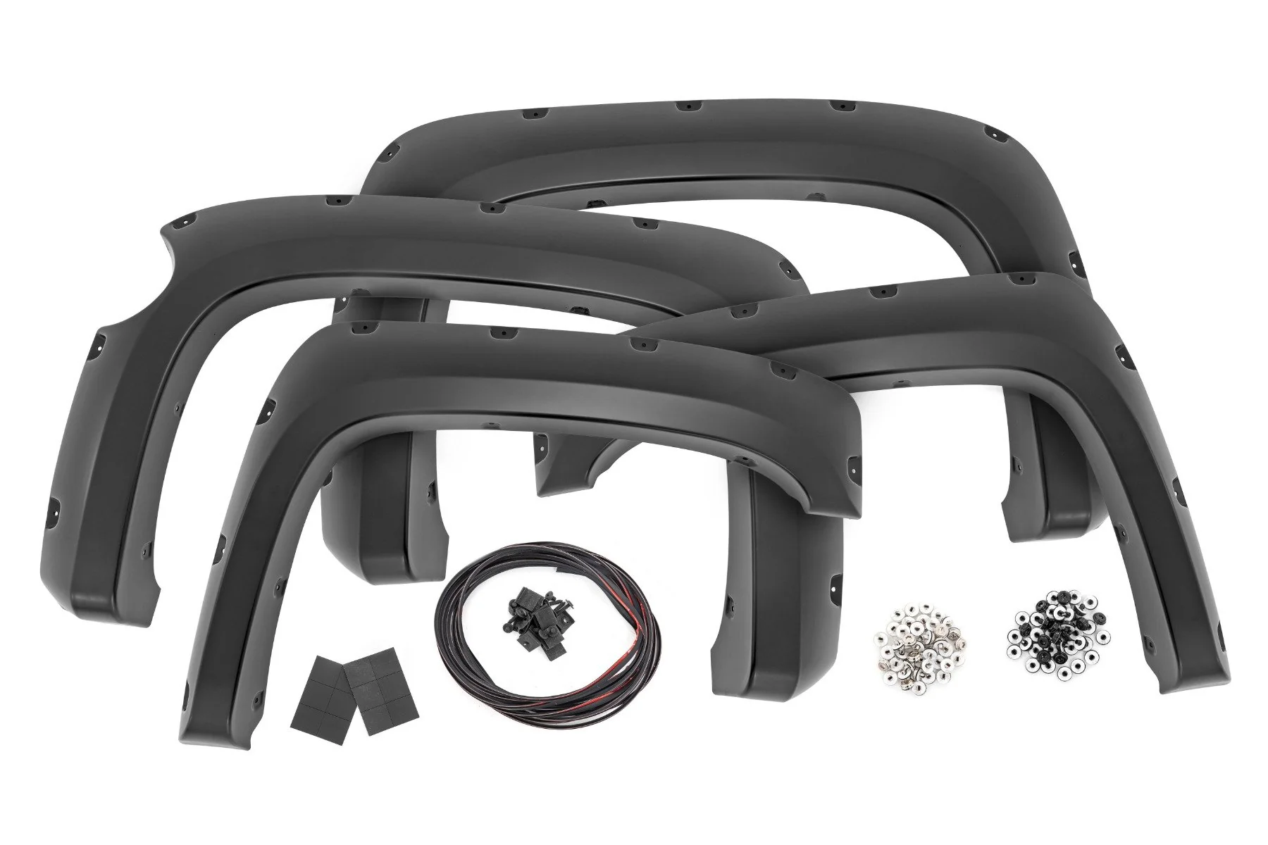 Rough Country Pocket Fender Flares 5'9" Bed GIW Graystone Chevy 1500 07-13 F-C11612A-GIW