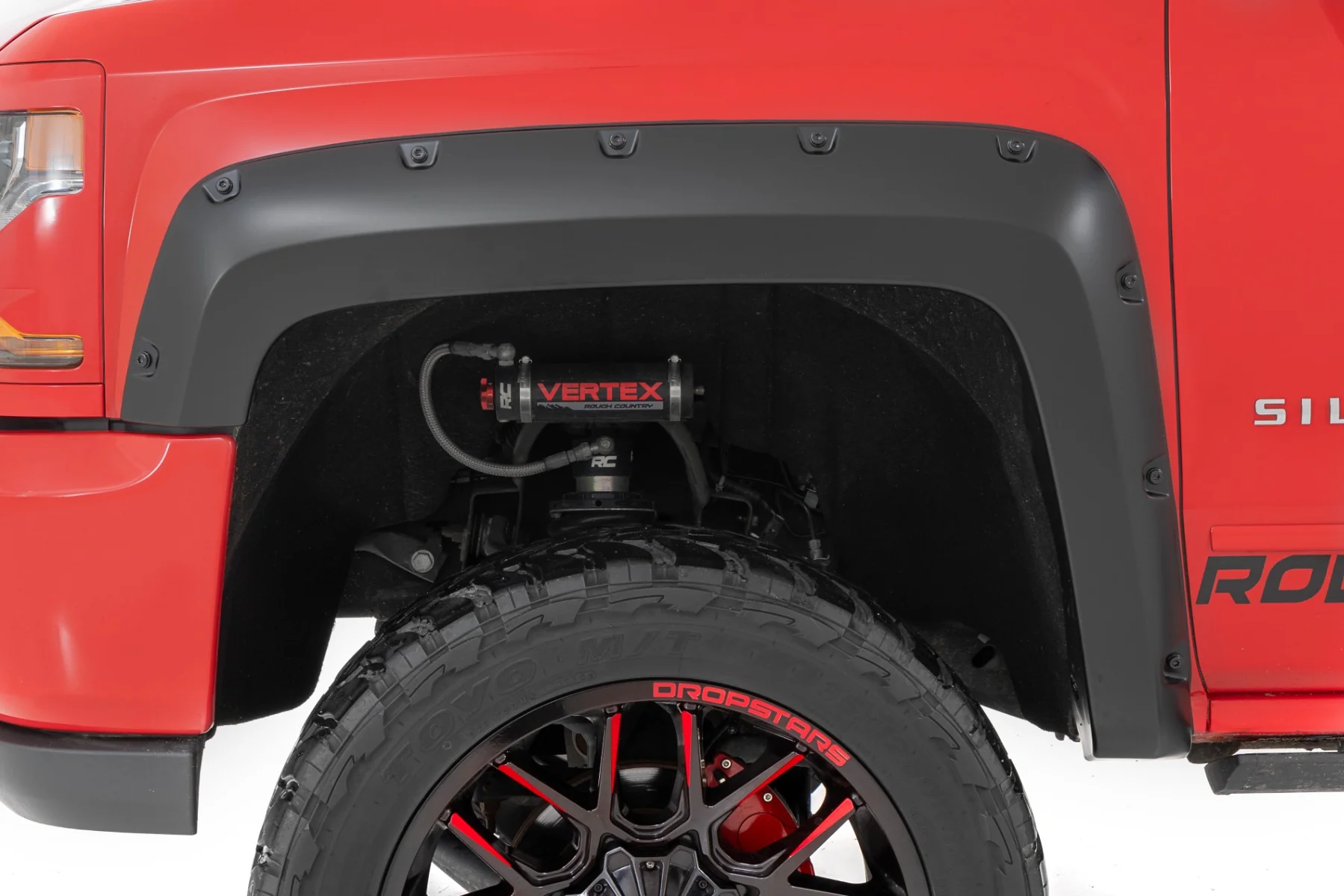 Rough Country Pocket Fender Flares 5'9" GXG Tungsten Chevy 1500 14-18 & Classic F-C11413A-GB8 - Image 5
