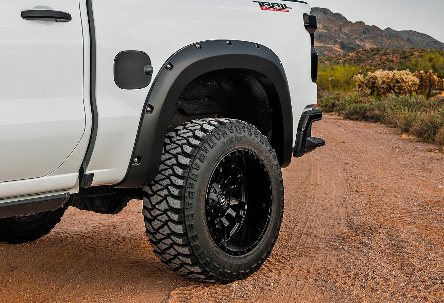 Rough Country Pocket Fender Flares Black Chevy Silverado 1500 22-23 F-C12211-GBA - Image 4