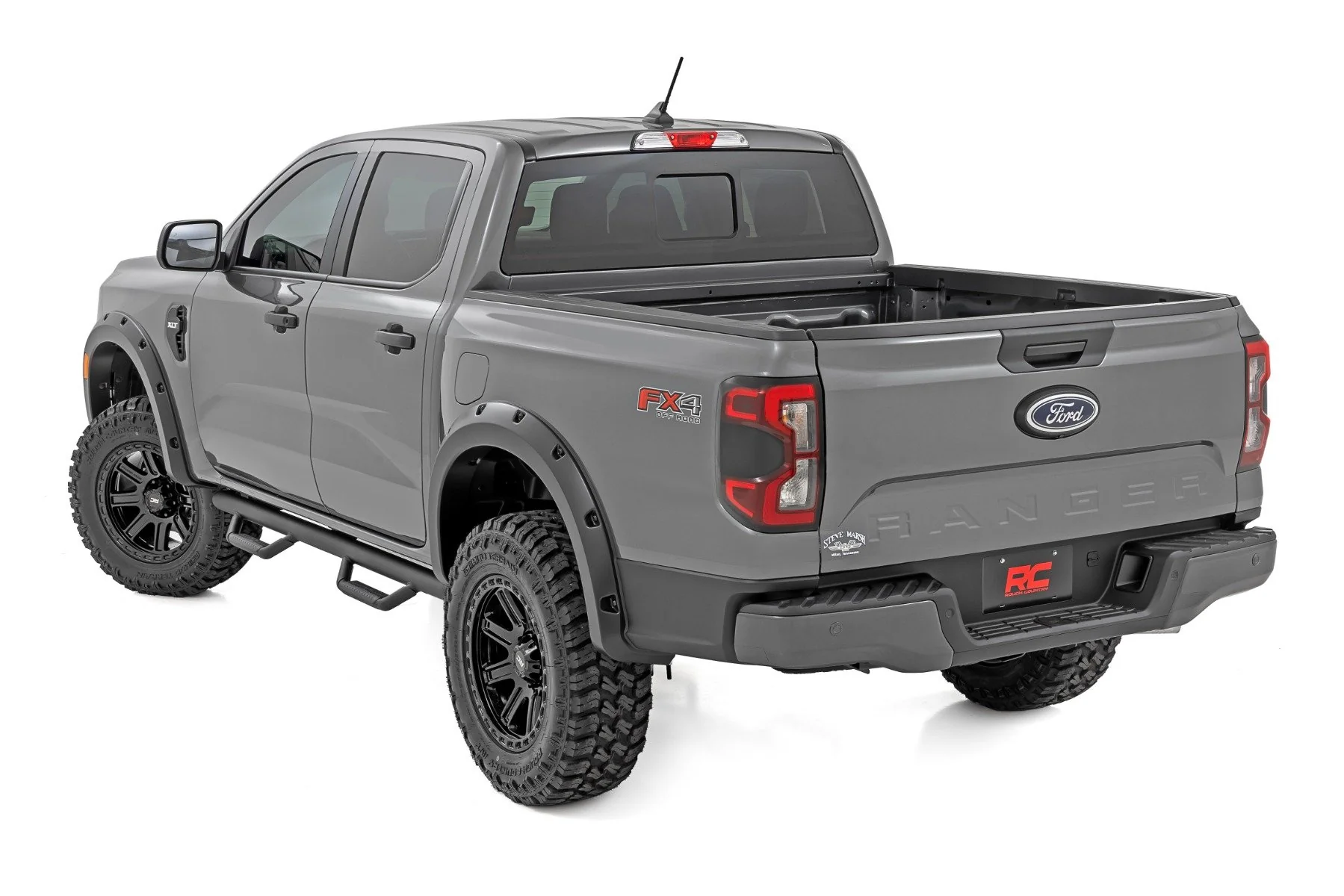 Rough Country Pocket Fender Flares G1 Absolute Black Ford Ranger 2024 F-F12401-G1 - Image 3