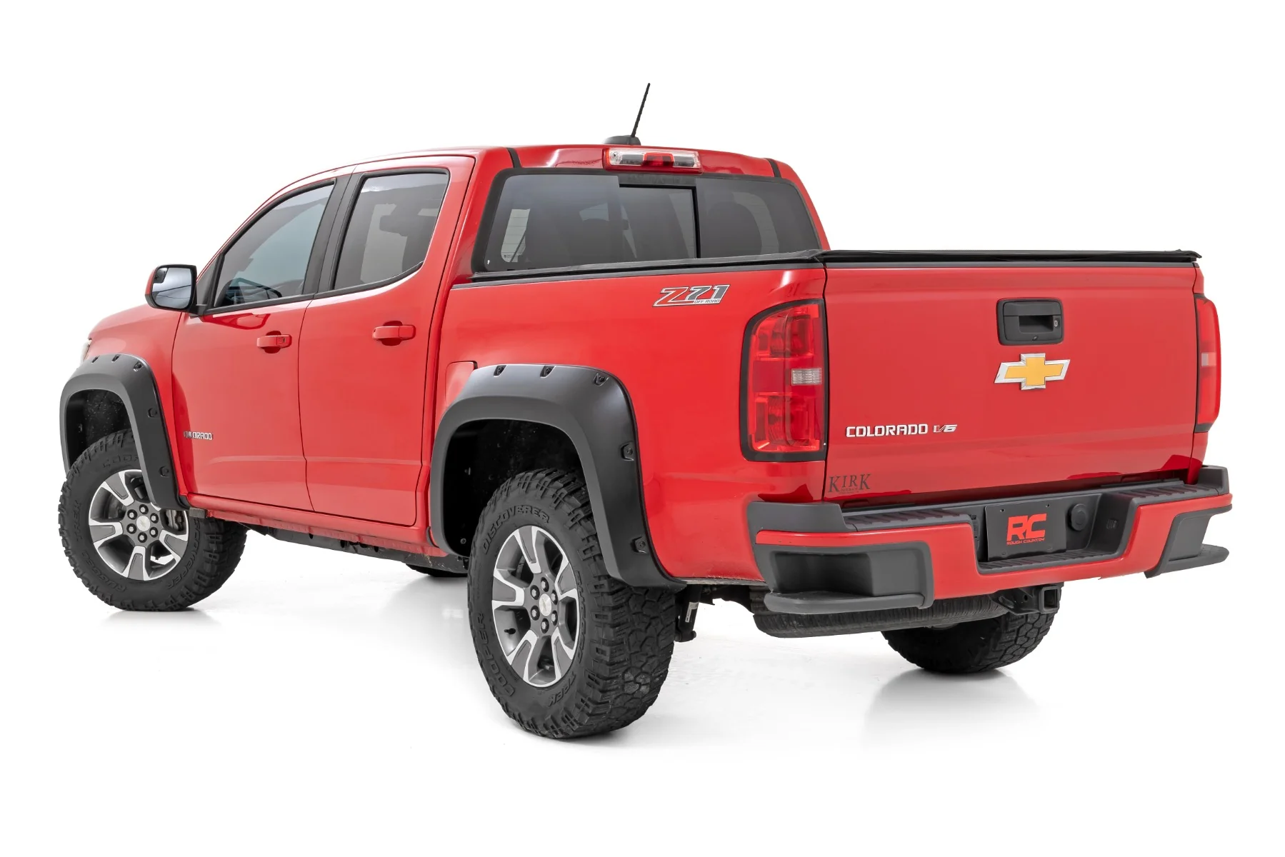 Rough Country Pocket Fender Flares GAN Silver Ice 5' Bed Chevy Colorado 15-22 F-C11511A-GAN - Image 2