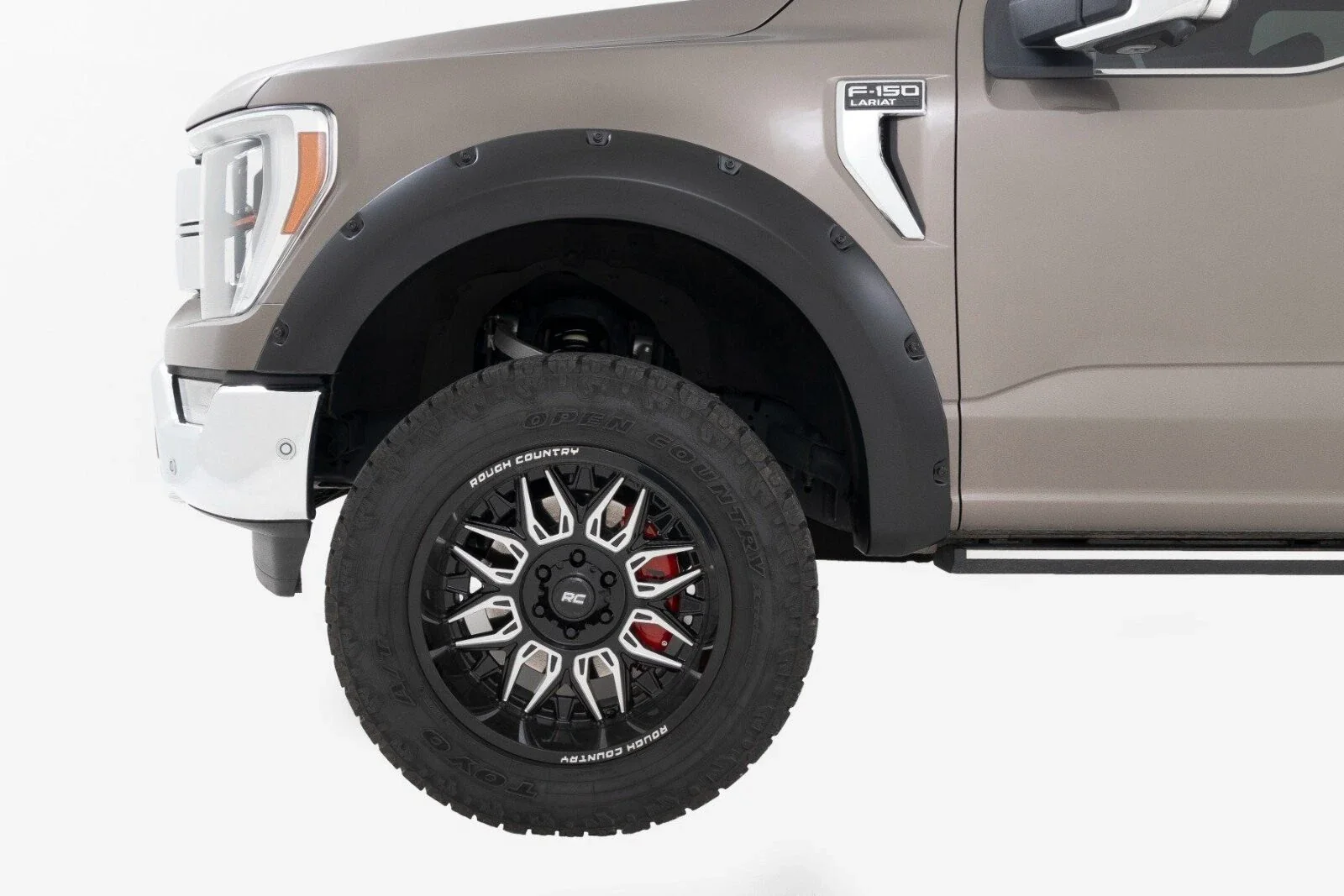 Rough Country Pocket Fender Flares Gloss Black for Ford F-150 2021-2025 F-F20911B-RCGB - Image 3