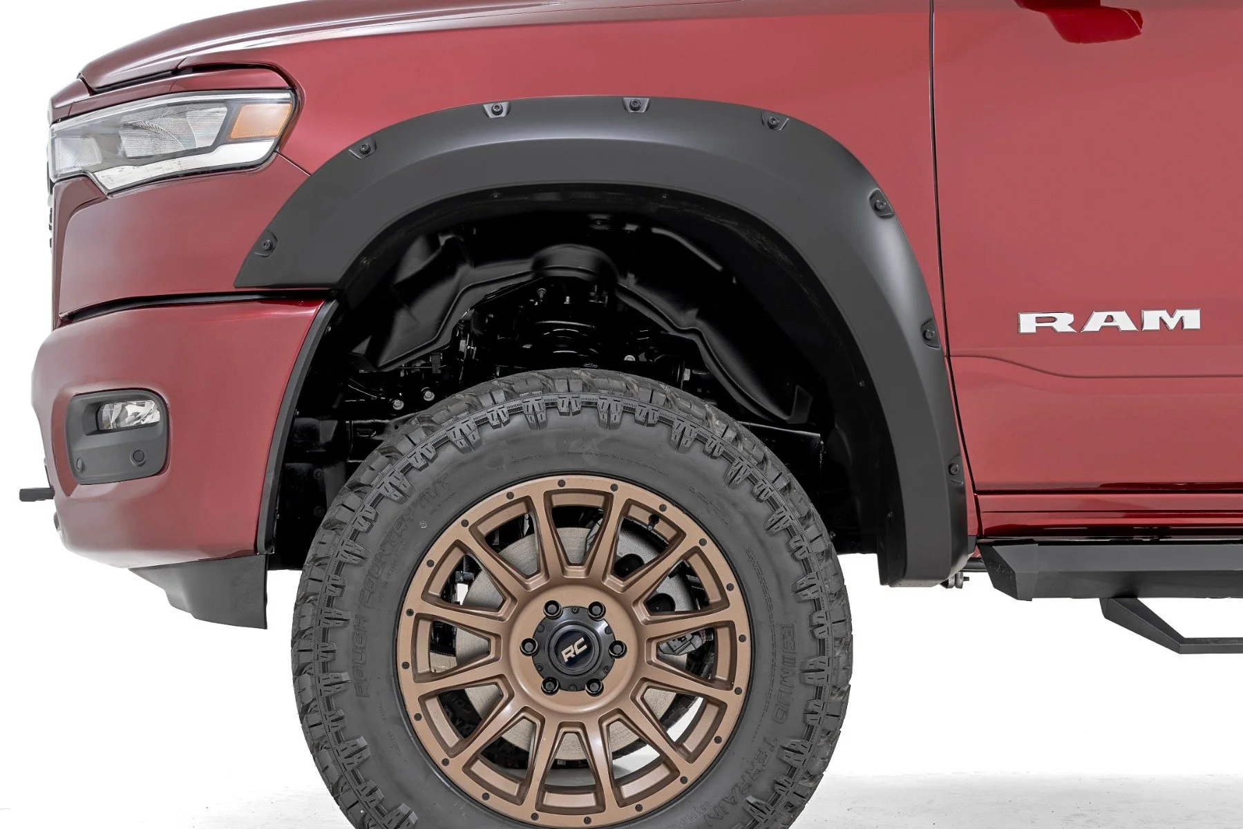 Rough Country Pocket Fender Flares Gloss Black Ram 1500 2025 F-D319205-RCGB - Image 6