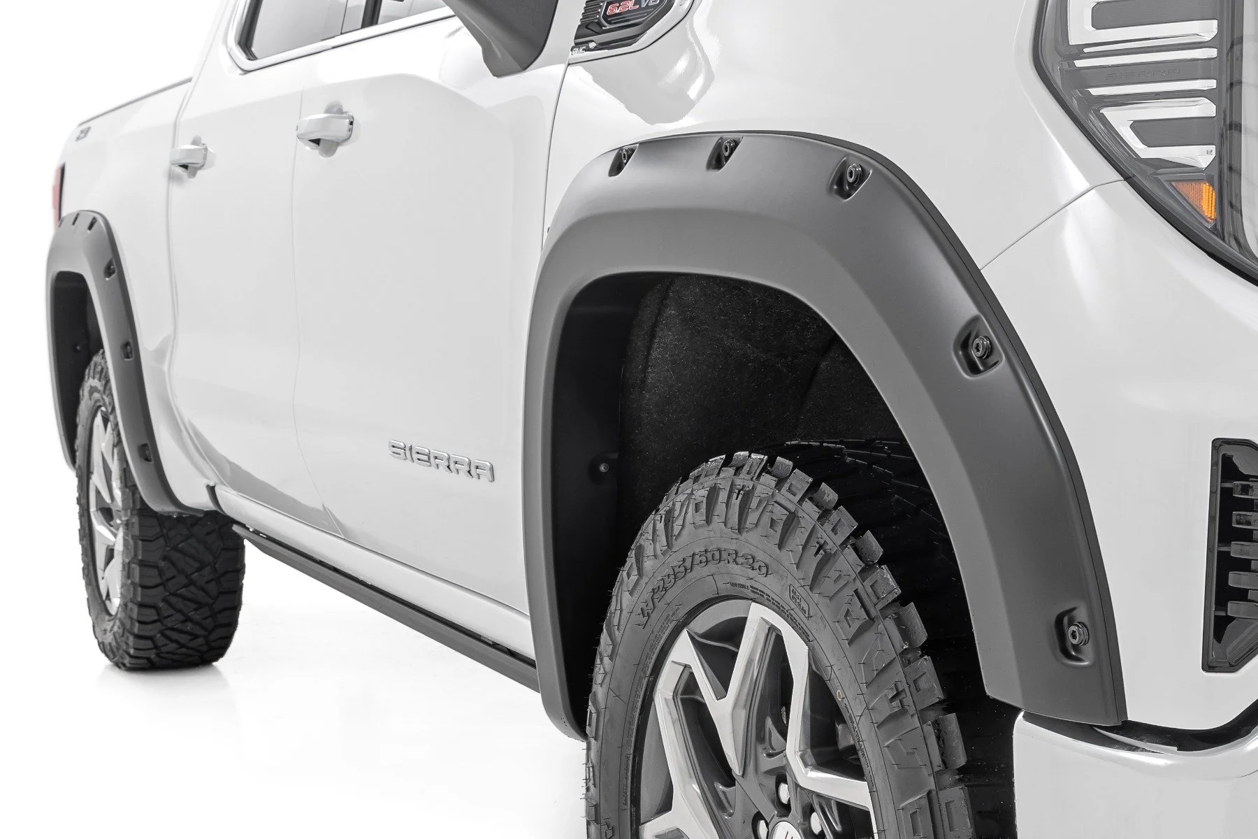 Rough Country Pocket Fender Flares GNO Thunderstorm Gray GMC Sierra 1500 19-25 F-C11950A-GNO - Image 2