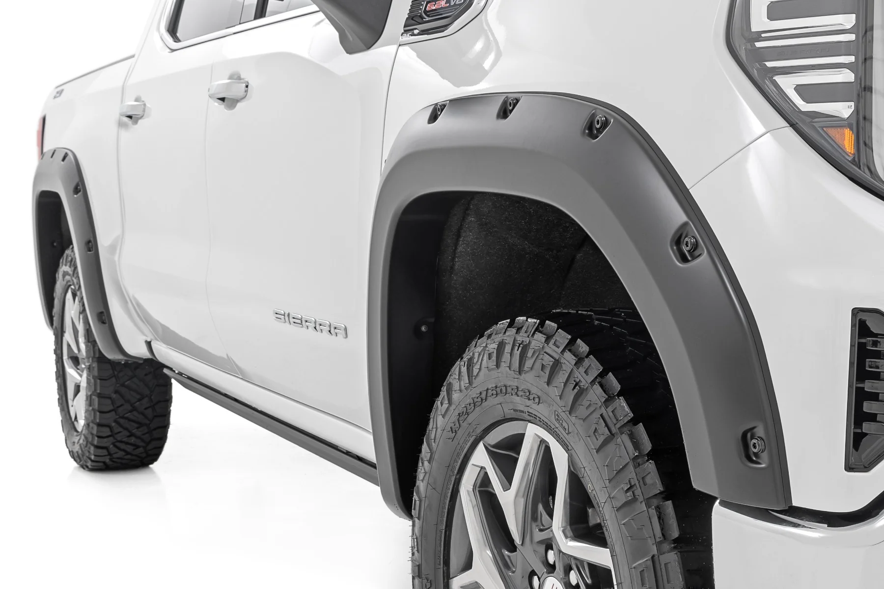 Rough Country Pocket Fender Flares GXD Sterling Grey Metallic GMC 1500 19-25 F-C11950A-GXD - Image 2