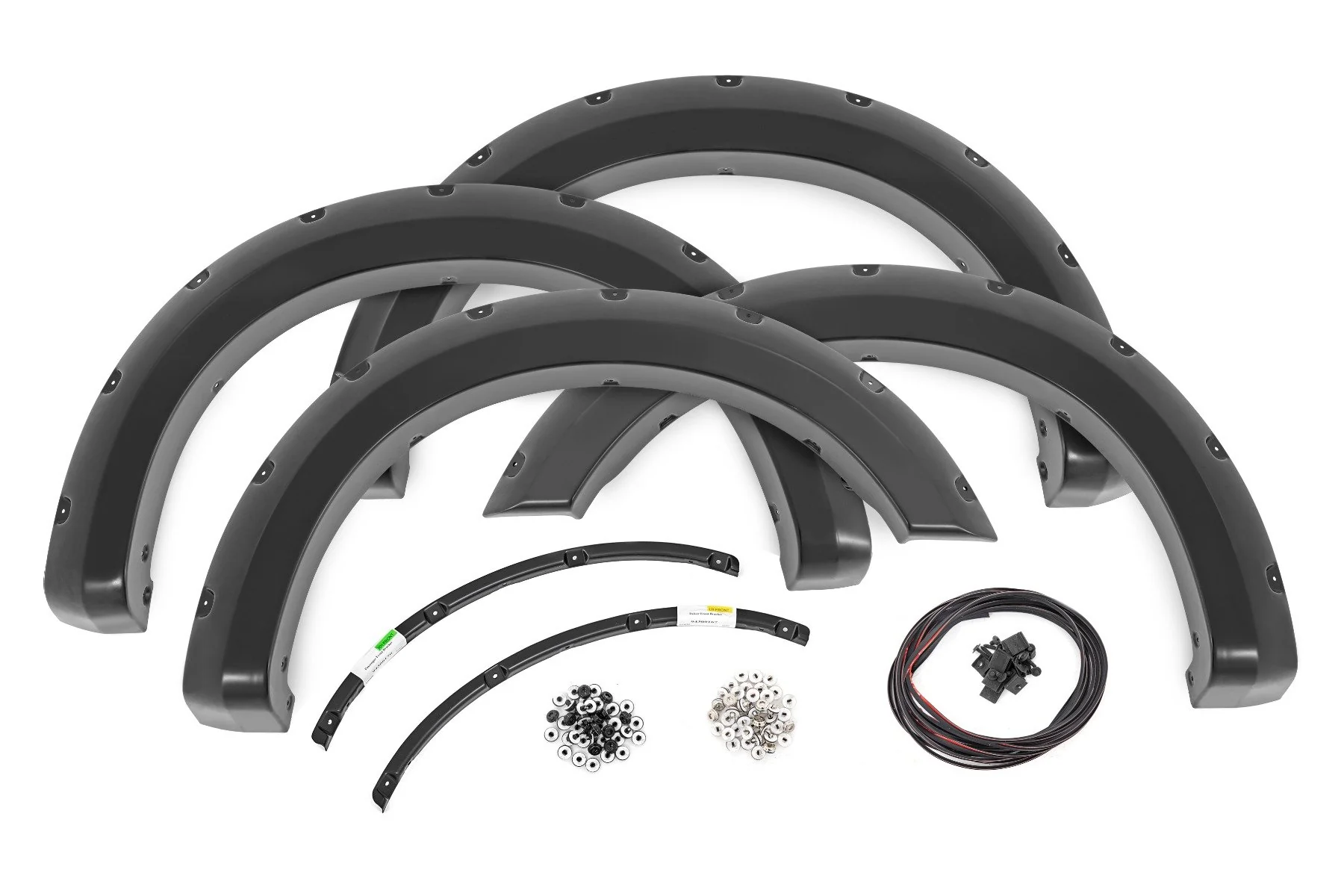 Rough Country Pocket Fender Flares JS Iconic Silver 2023 for Ford Super Duty F-F20231-JS