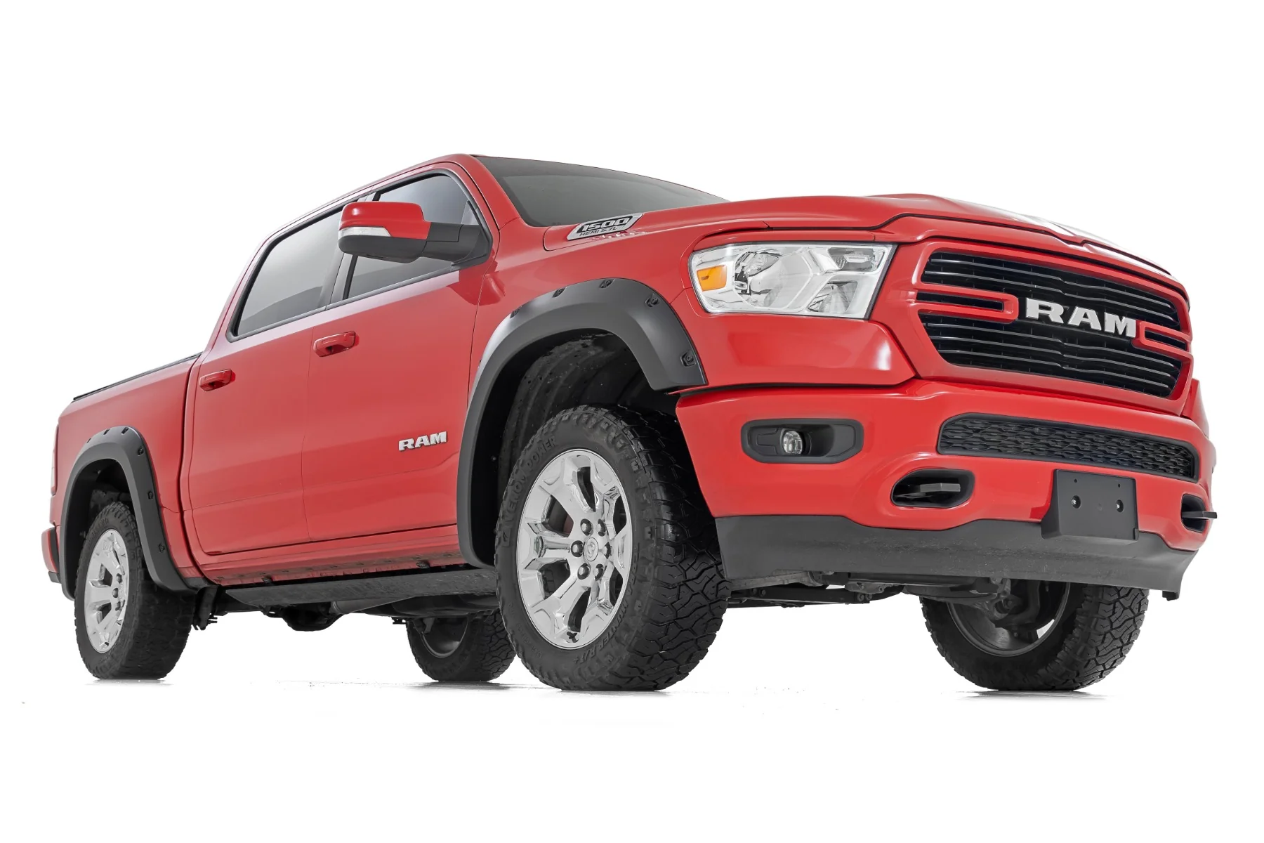 Rough Country Pocket Fender Flares PAF Silver Ram 1500 19-24 F-D10914A-PAF - Image 3