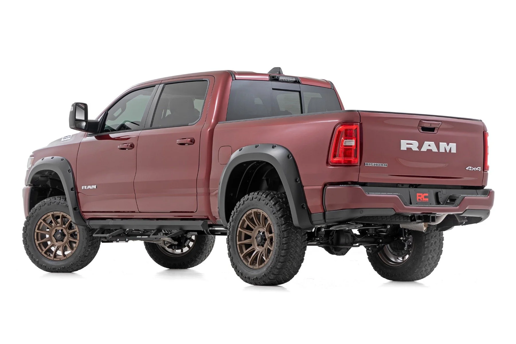 Rough Country Pocket Fender Flares PR4 Flame Red Ram 1500 2025 F-D319205-PR4 - Image 3