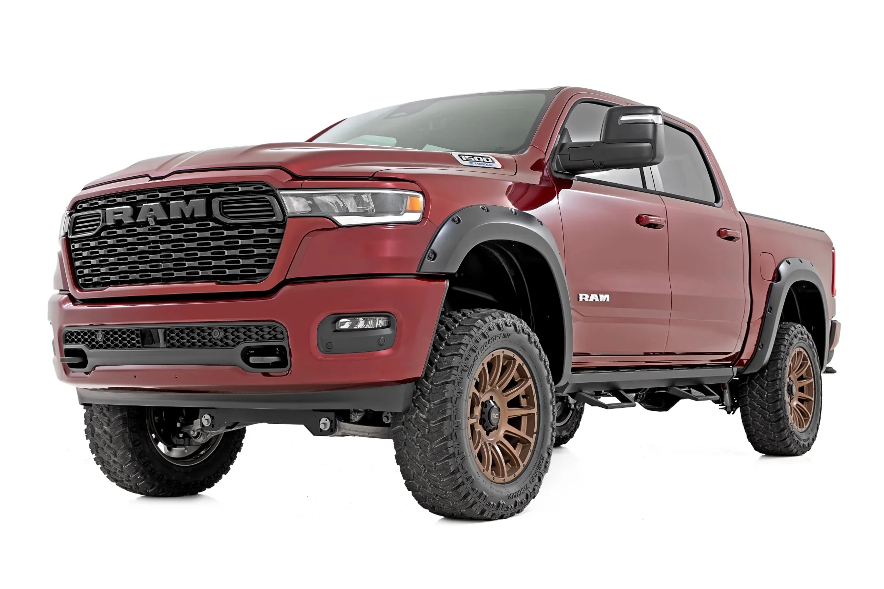 Rough Country Pocket Fender Flares PRV Delmonico Red Ram 1500 2025 F-D319205-PRV - Image 4