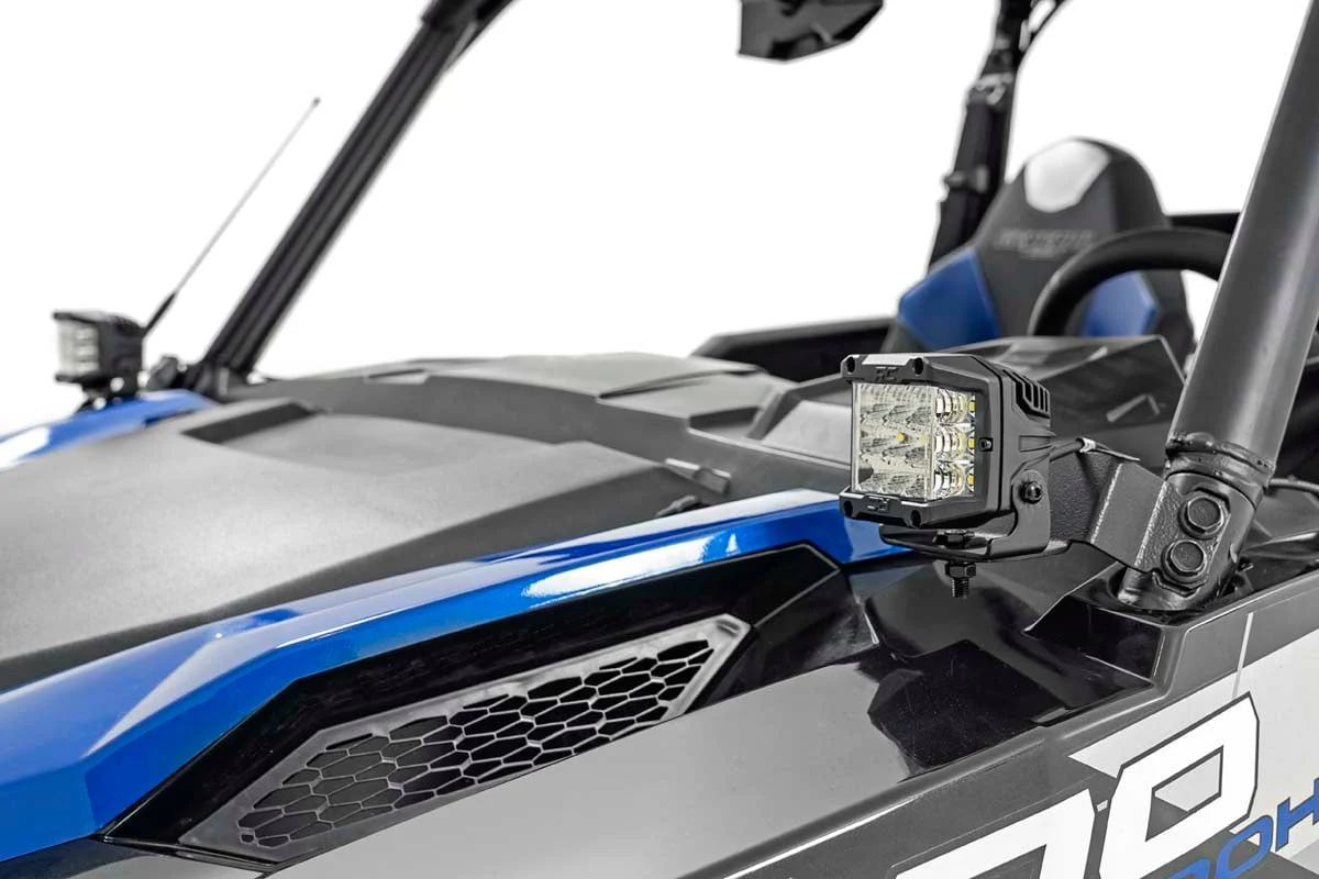 Rough Country Polaris Dual LED Cube Kit-BLK 3" OsRam Wide LED 16-20 General 93023 - Image 2