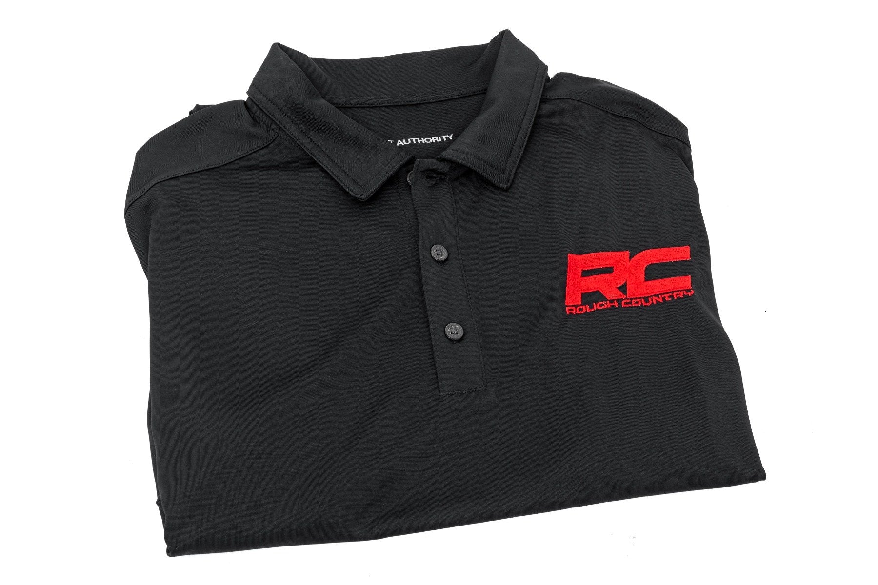 Rough Country Polo Rough Country Logo Black Moisture Wicking Size XL 83912 - Image 2