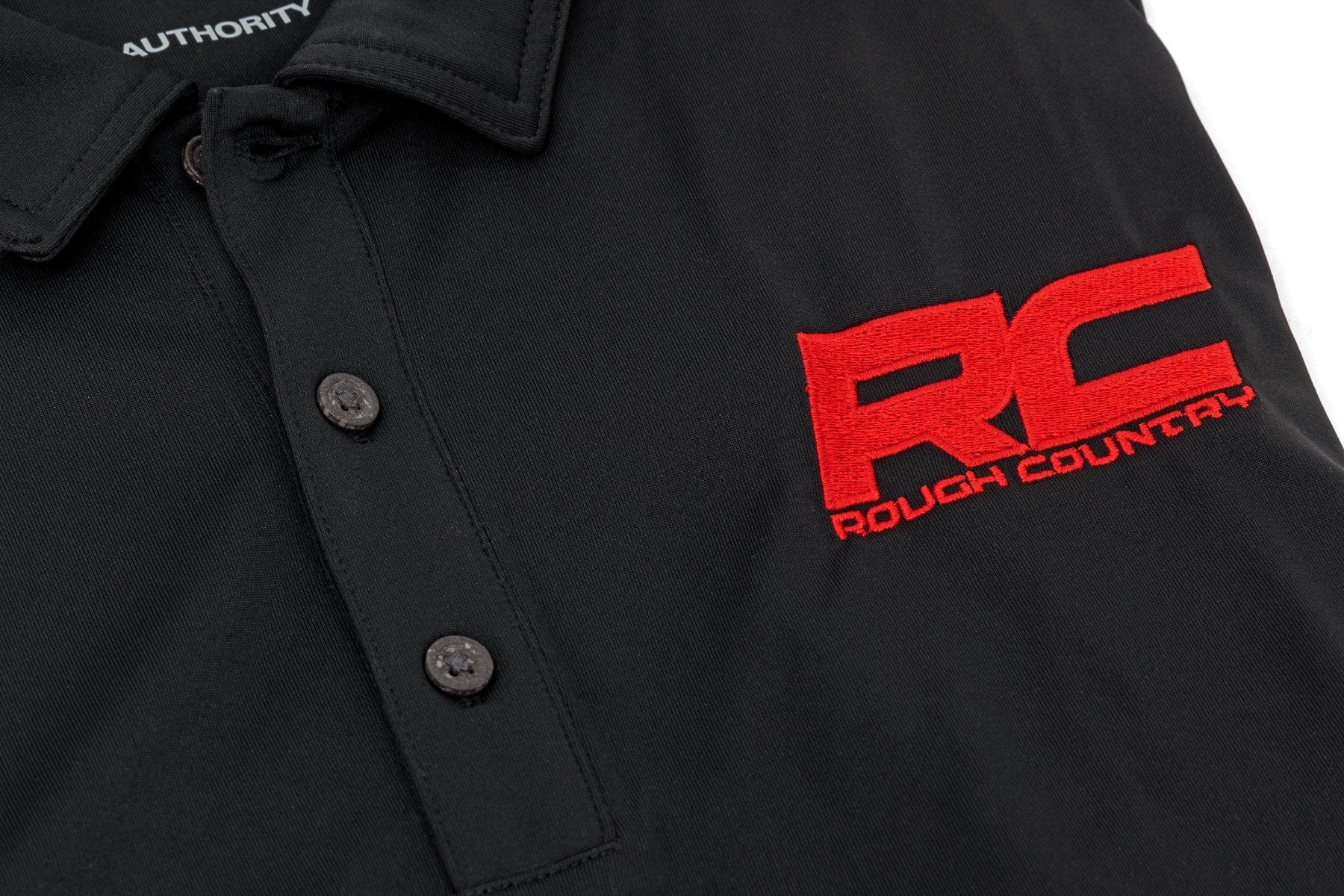 Rough Country Polo Rough Country Logo Black Moisture Wicking Size XL 83912 - Image 3