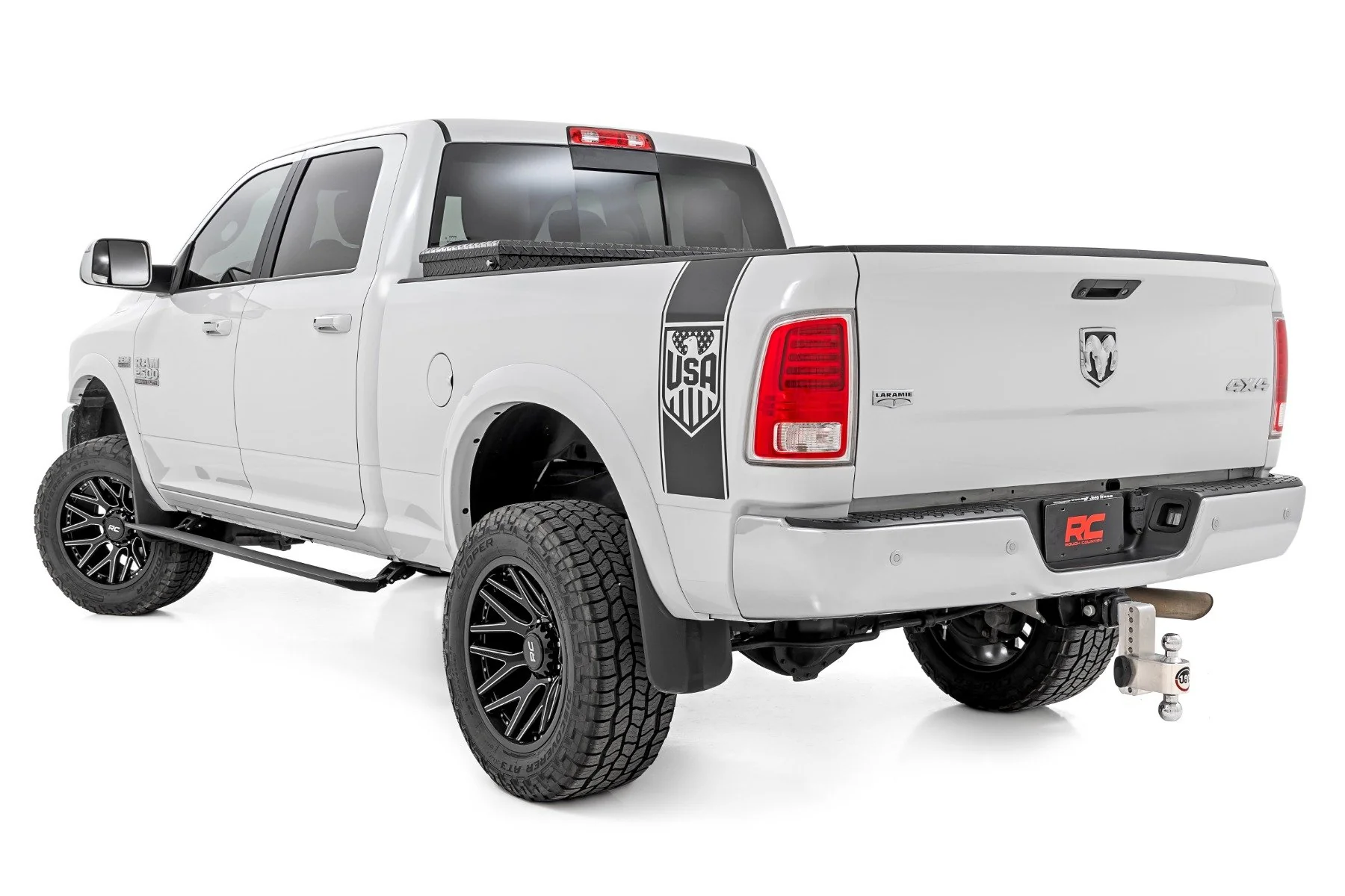 Rough Country Power Running Boards Lighted Crew Cab Ram 2500 3500 2011-2024 PSR9010 - Image 3