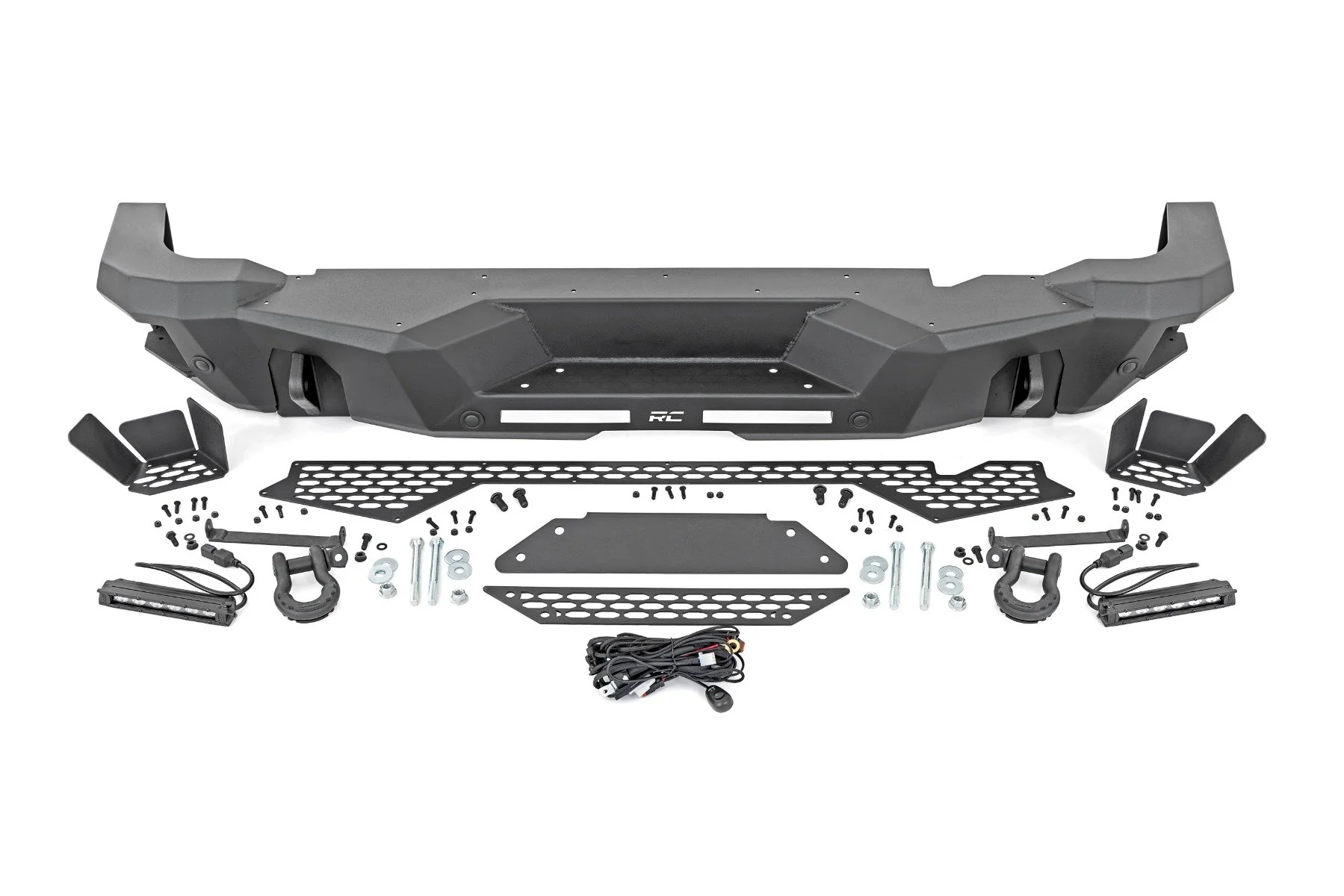 Rough Country Rear Bumper Black Series LED 6" Pair Slim Line Ford Bronco 51091 - Image 5