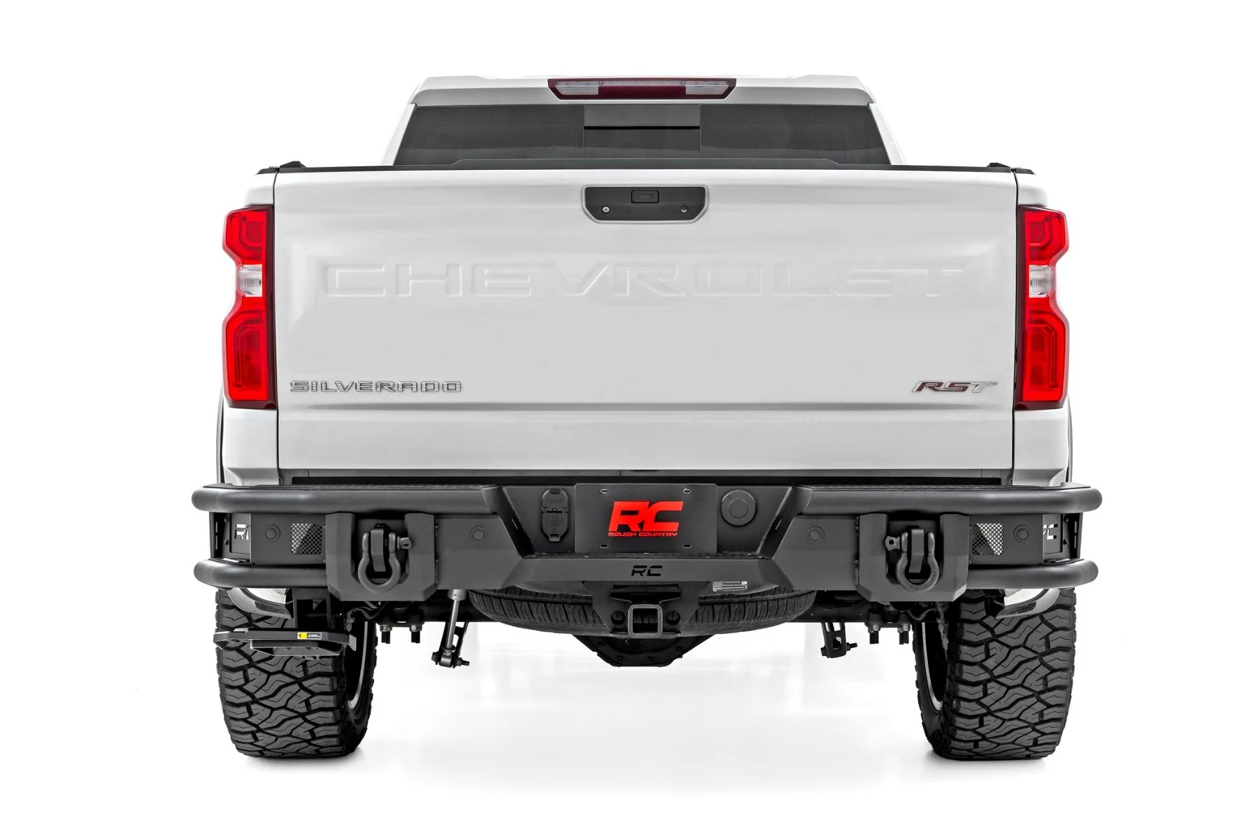 Rough Country Rear Bumper | Tubular | Chevy Silverado 1500 2WD/4WD (2019-2025) 51219 - Image 3