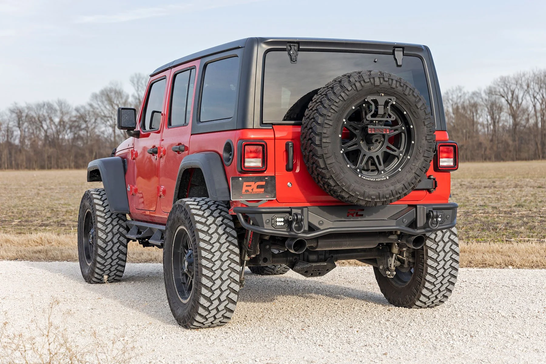 Rough Country Rear Bumper Tubular Jeep Wrangler JL 4WD 2018-2021 10648 - Image 4