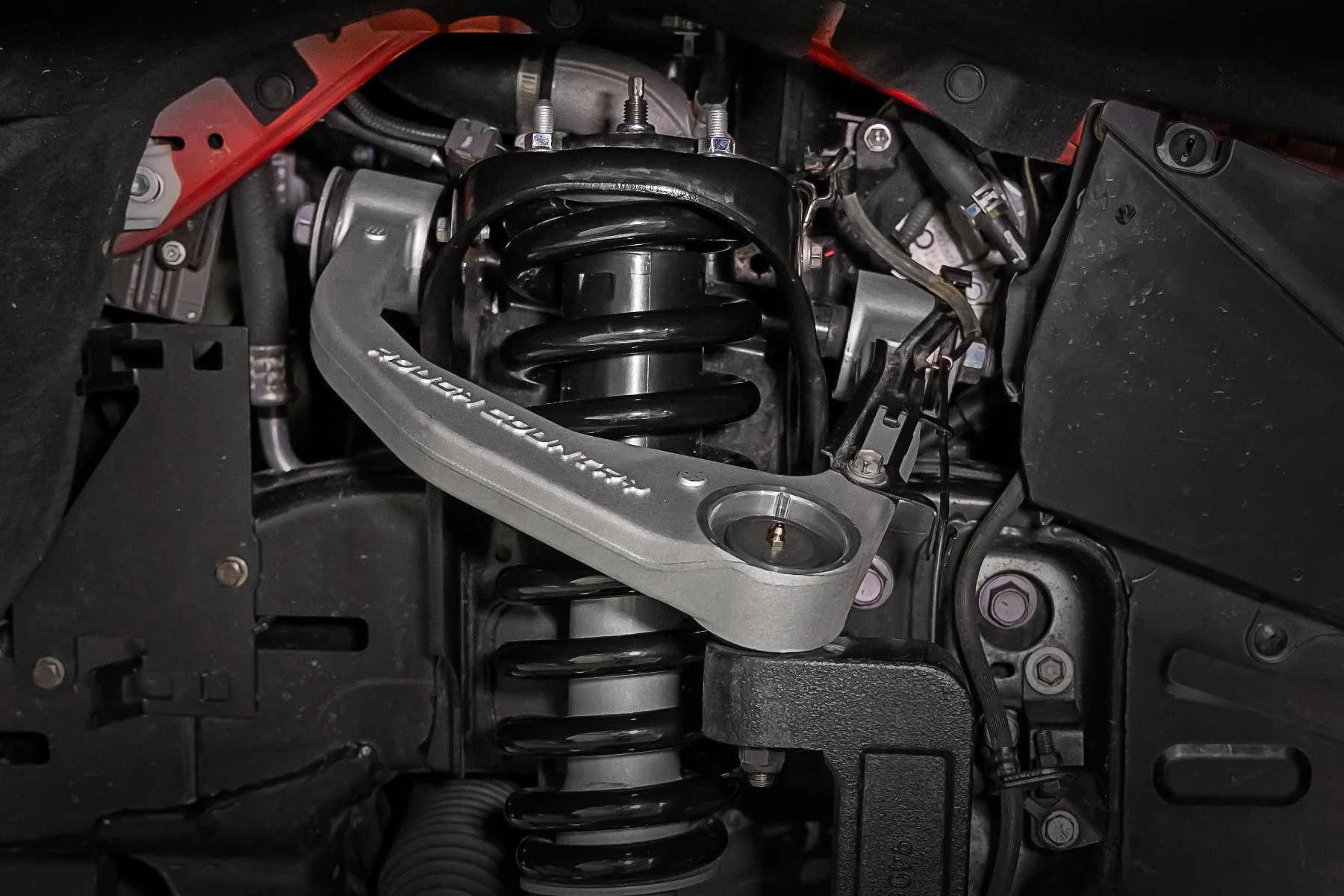 Rough Country Red Forged Upper Control Arms OE Upgrade for Toyota Tundra 07-21 76901RED - Image 4