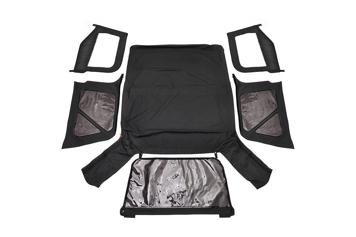 Rough Country Replacement Soft Top Black 97-06 TJ Wrangler Half Steel Doors RC85350.35 - Image 2