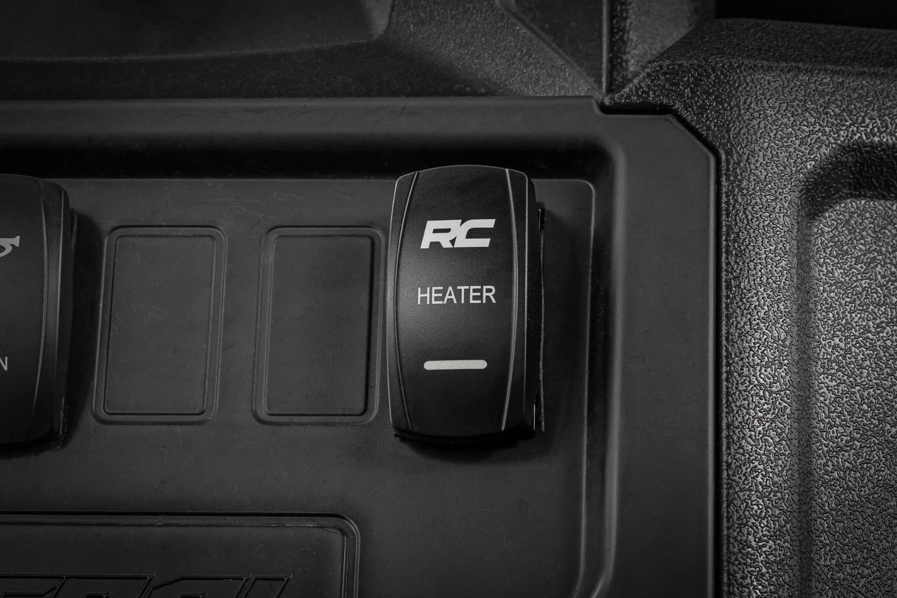Rough Country Rocker Switch | Cab Heater | 2x1 with Logo | Blue Back Light 710HS - Image 4