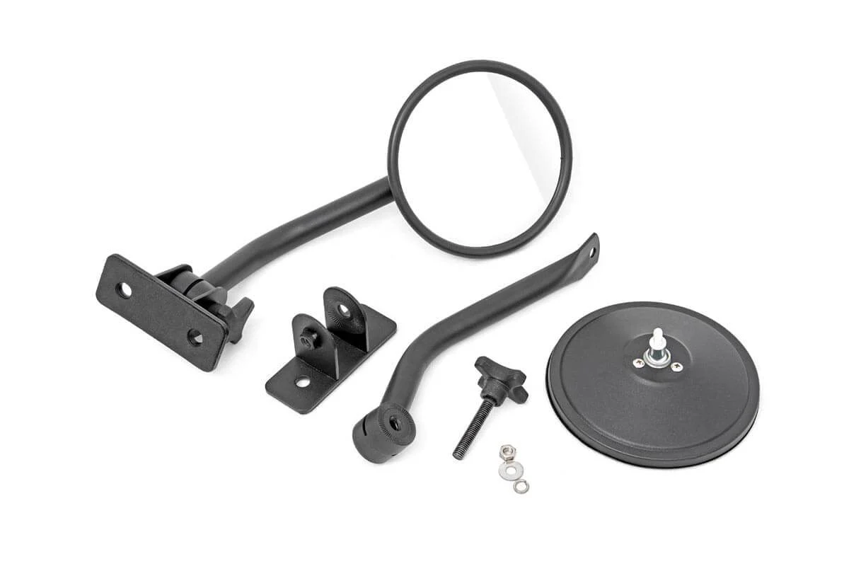 Round Trail Mirror Jeep Wrangler JK/JKU 07-18 10519A