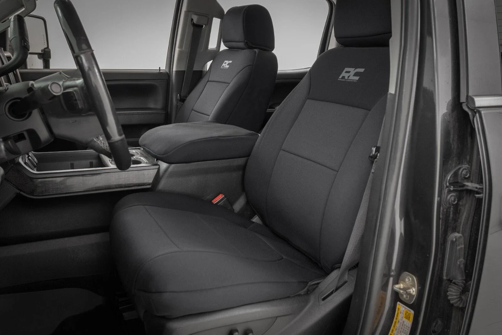 Rough Country Seat Covers FR Bucket & RR 60/40 Bench Chevy/GMC 2500/3500HD 14-25 91070