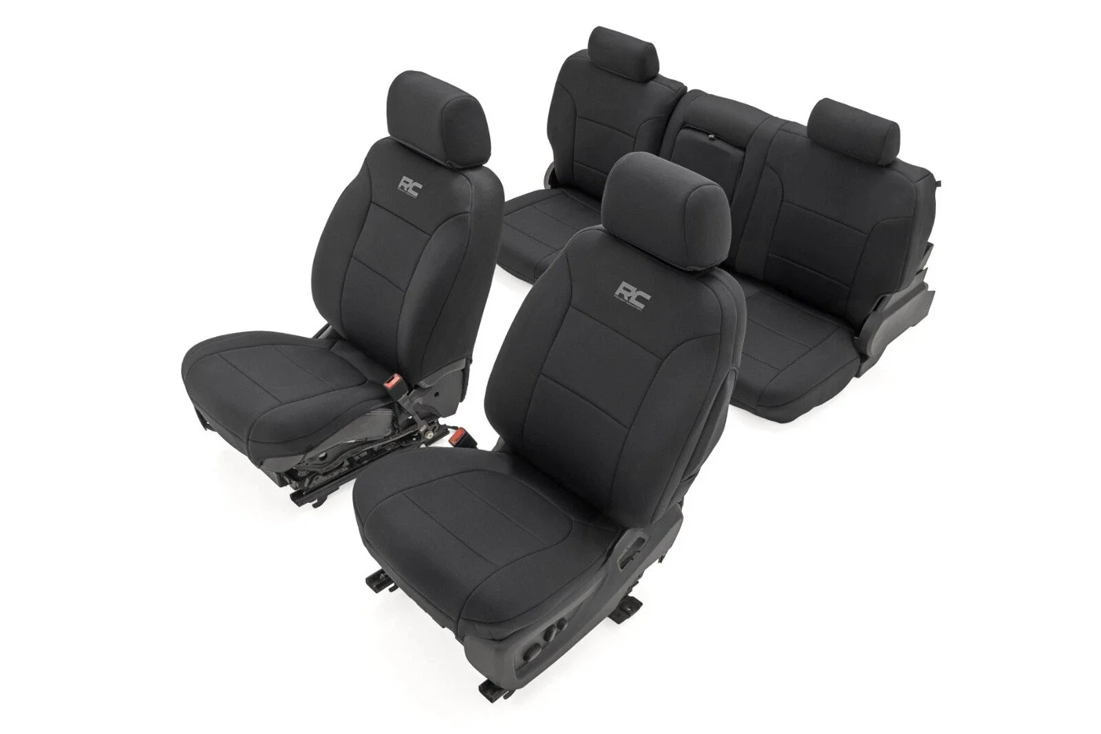 Rough Country Seat Covers FR Bucket & RR 60/40 Bench Chevy/GMC 2500/3500HD 14-25 91070 - Image 4