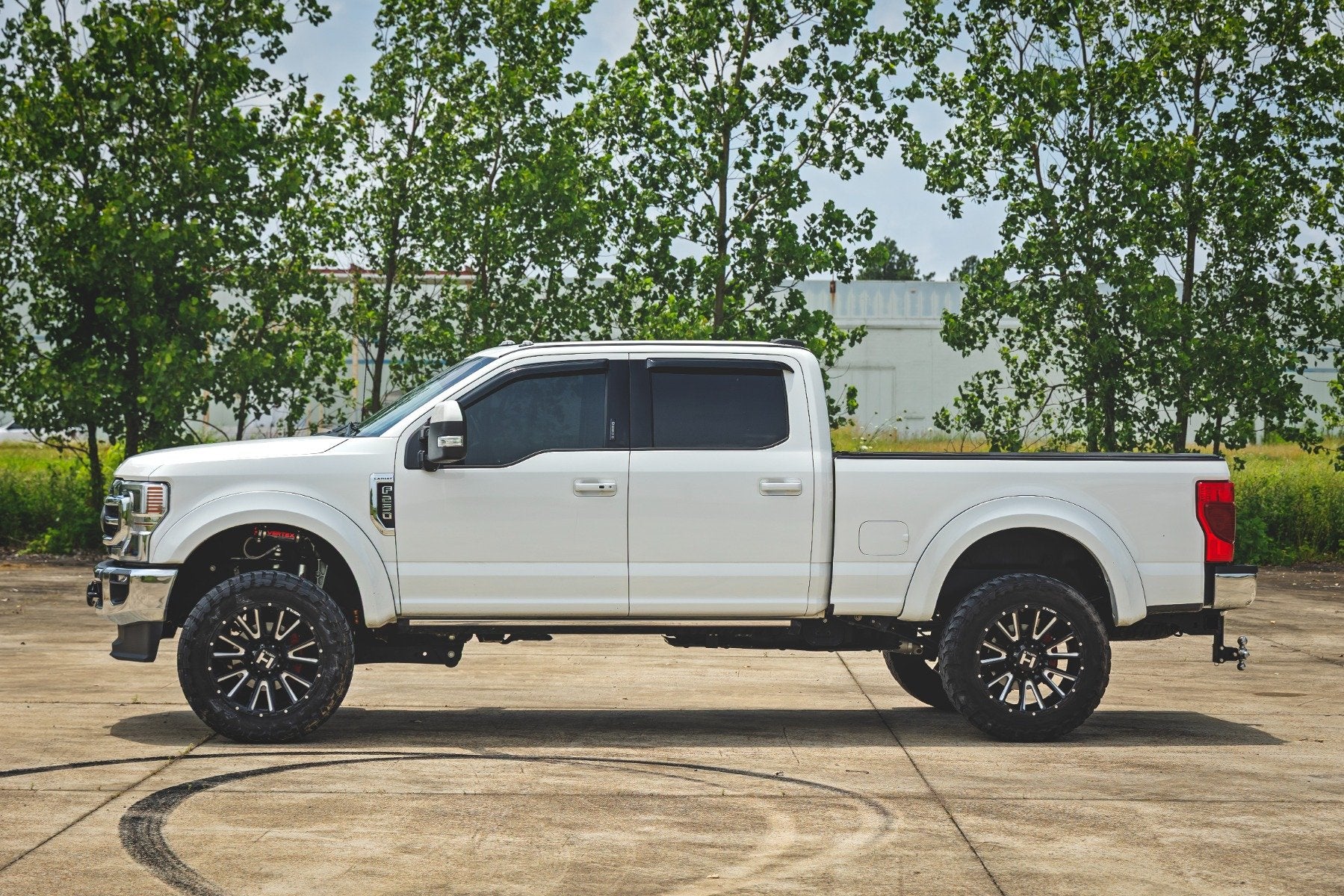 Rough Country Side Window Deflectors | Tape On Rain Guard | for Ford F-150 (17-25)/F-250 (15-26) 931524 - Image 5