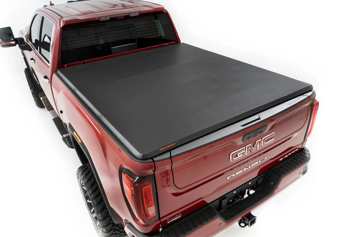 Rough Country Soft Tri-Fold Bed Cover 6'9" Bed Chevy/GMC 2500HD/3500HD 20-25 41120690A - Image 2